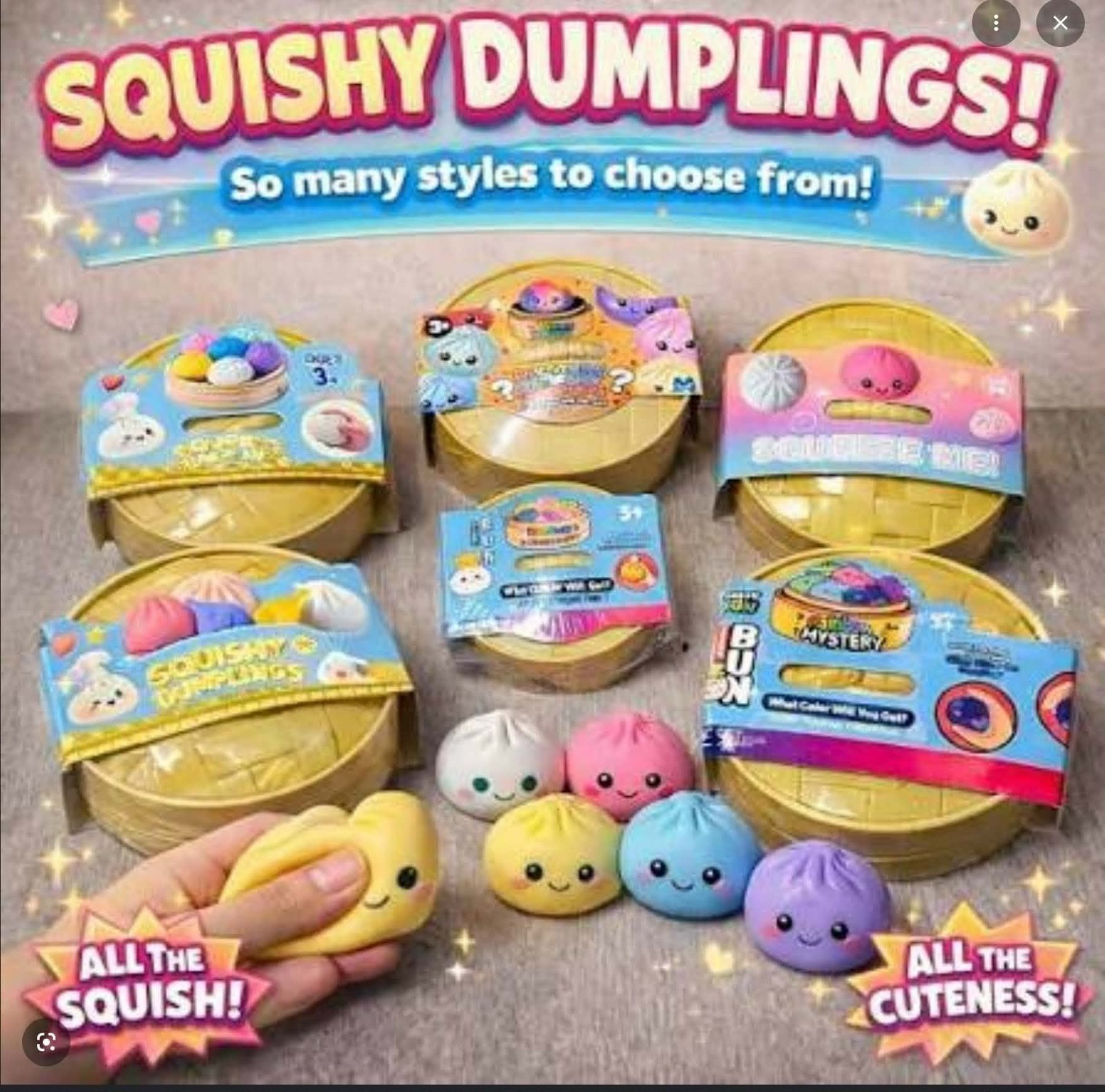 Viral Squishy Dumpling Multi Color Surprise With Possible Rainbow Rare Find 1…
