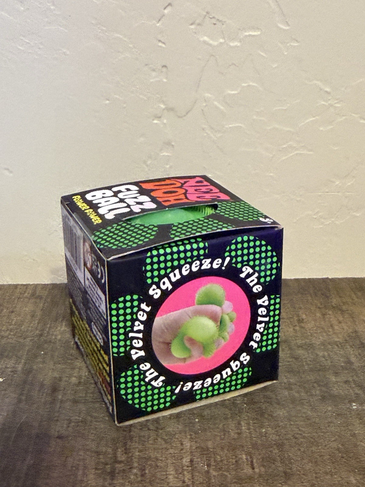 GREEN Needoh FuzzBall Flower Power Nee Doh 100% – AUTHENTIC