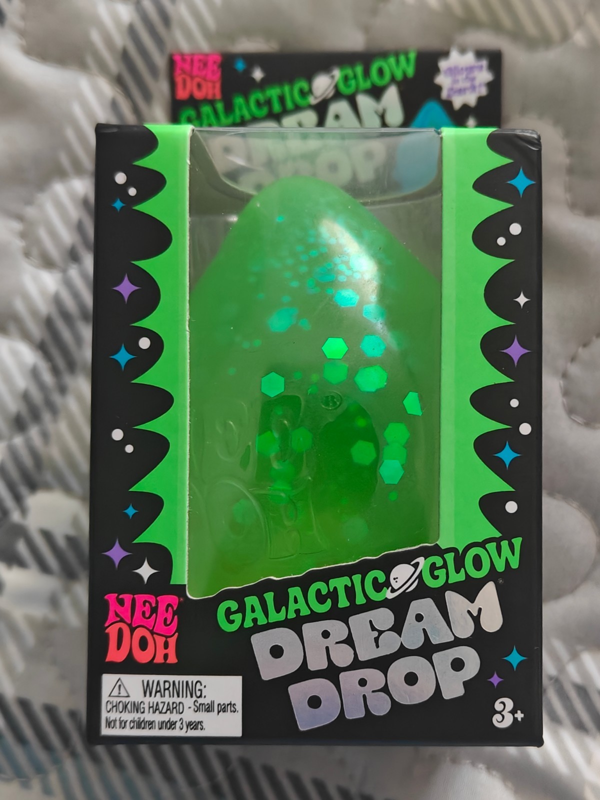 NeeDoh Galactic Glow Dream Drop Green – NIB – Authentic