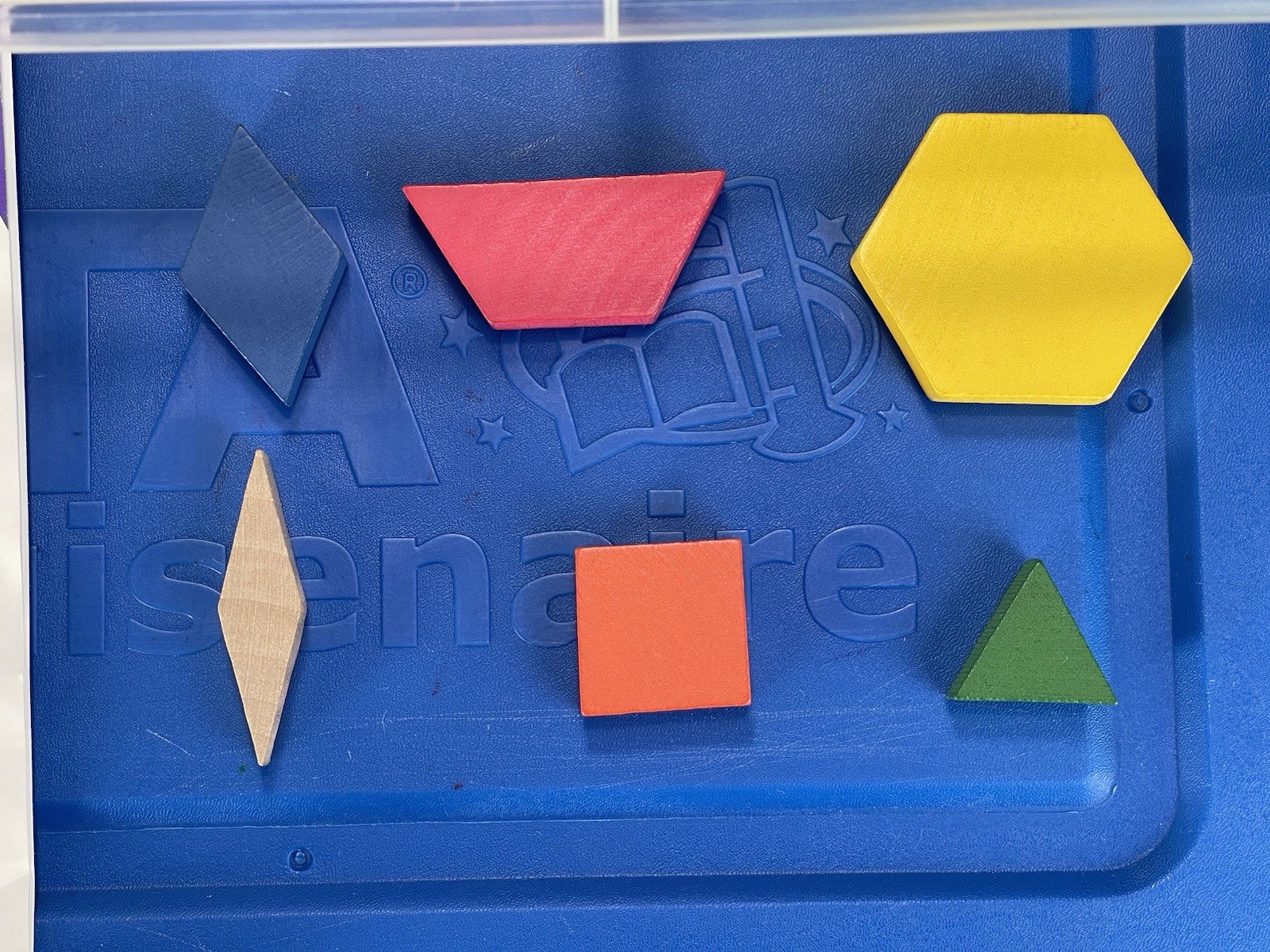 ETA/Cuisenaire Pattern Blocks Wooden Mathematics Educational Toy Set Ages 4-11