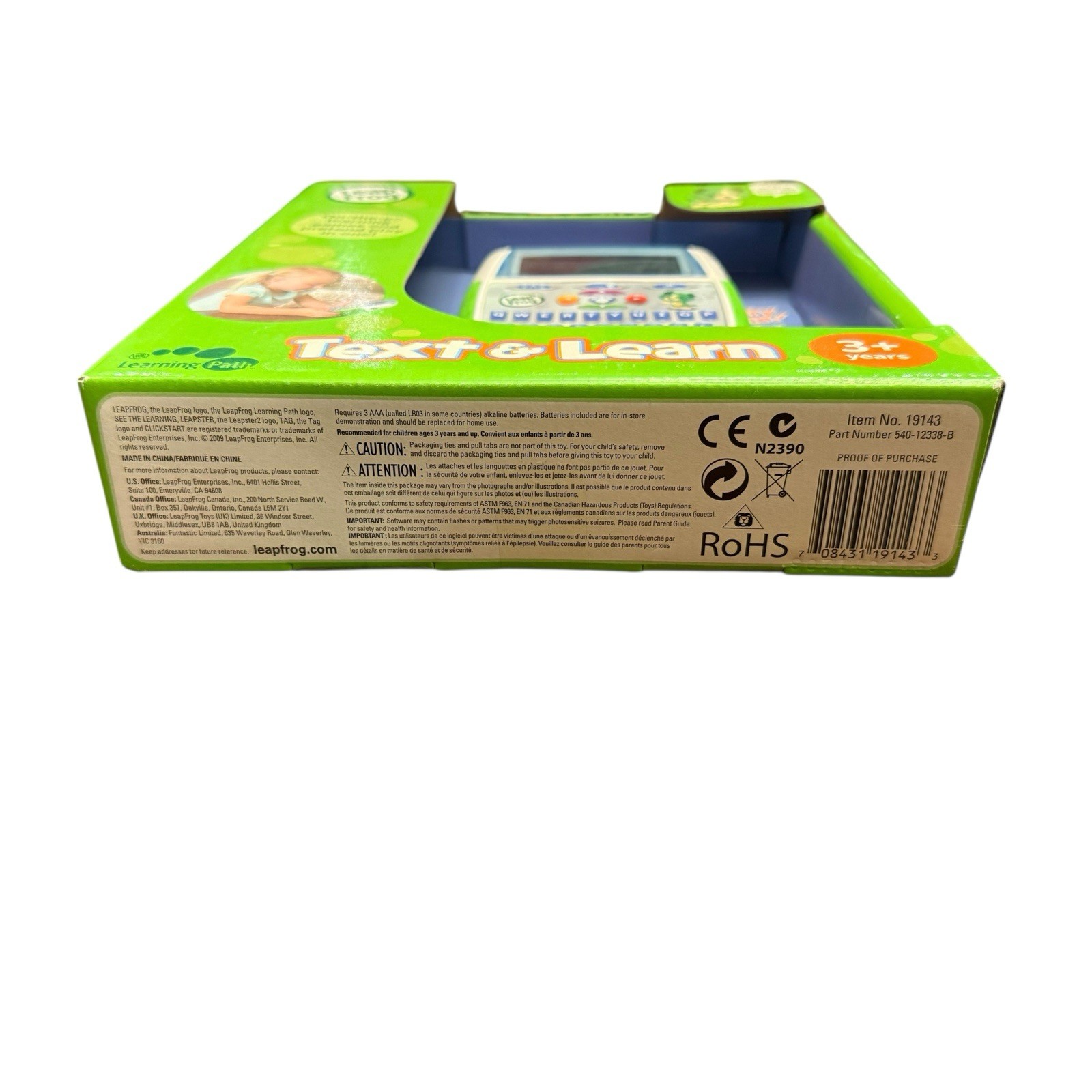 NIP LeapFrog Text & Learn Handheld Electronic Educational Game Sealed