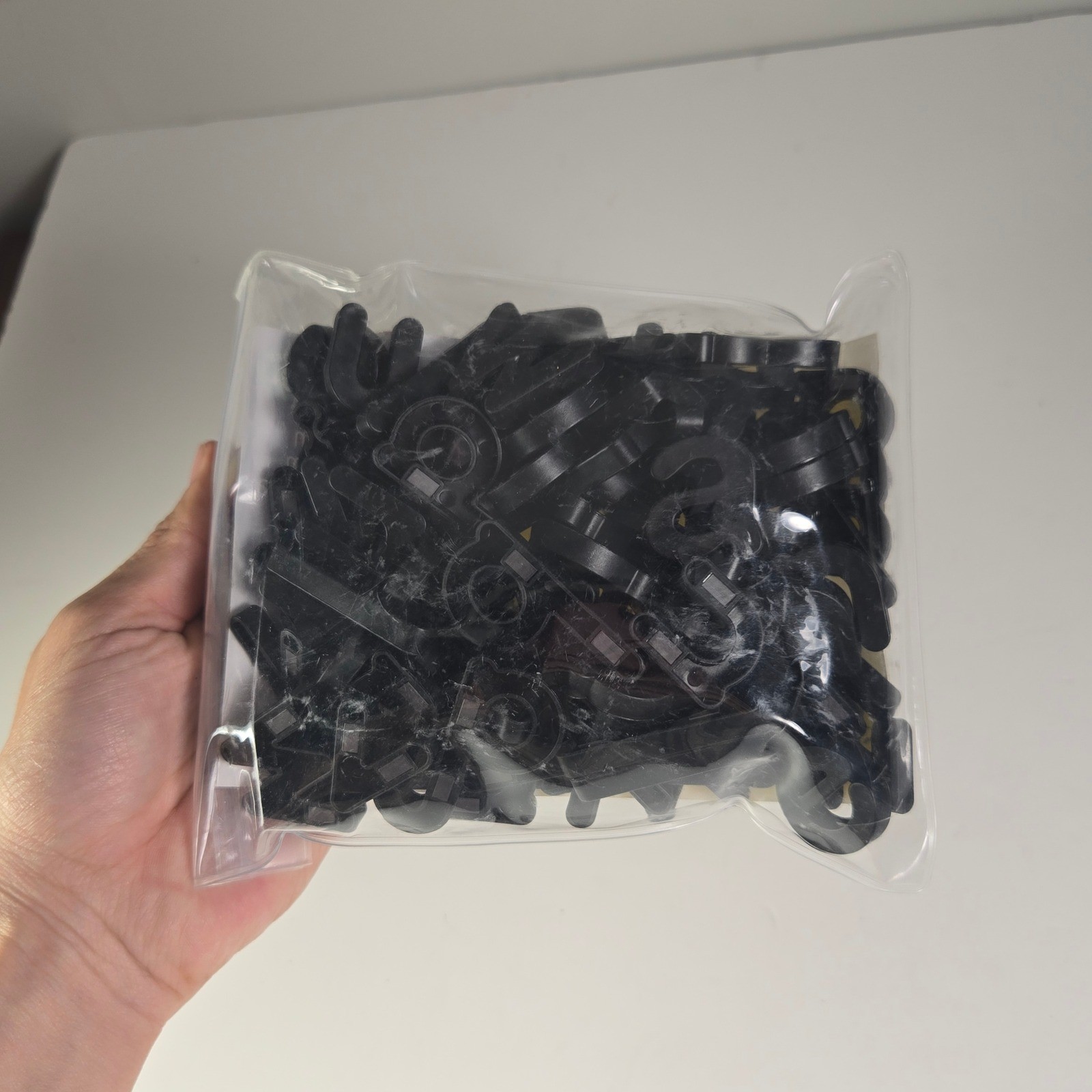 Really Good Stuff EZread Black Plastic Magnetic Letters Lowercase Set of 80