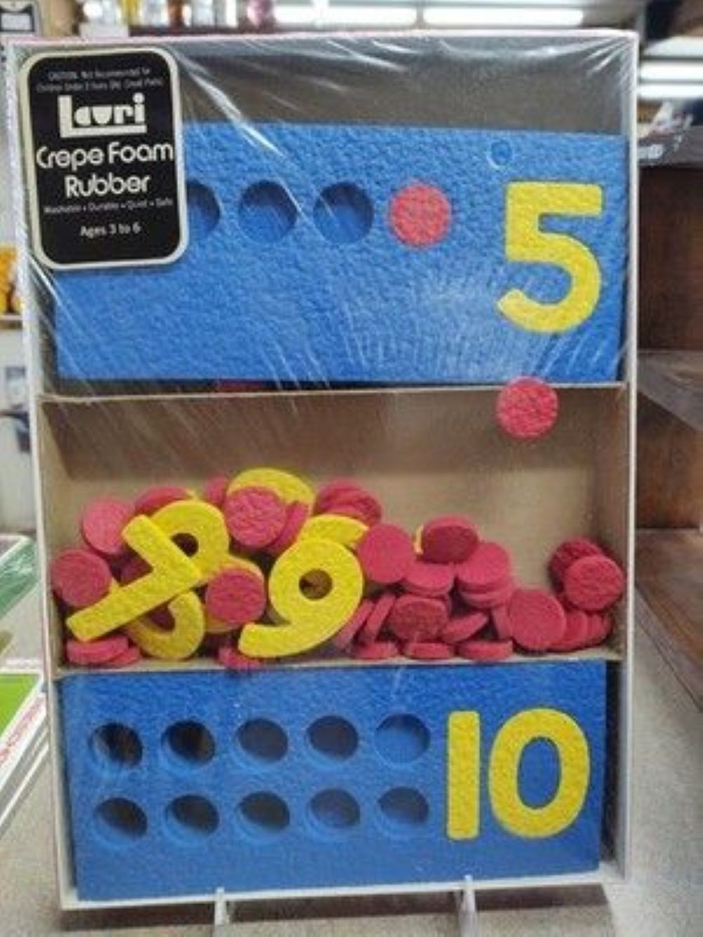Vintage Lauri Foam Number Puzzle 1 Through 10 Number Plaques Learning To Count
