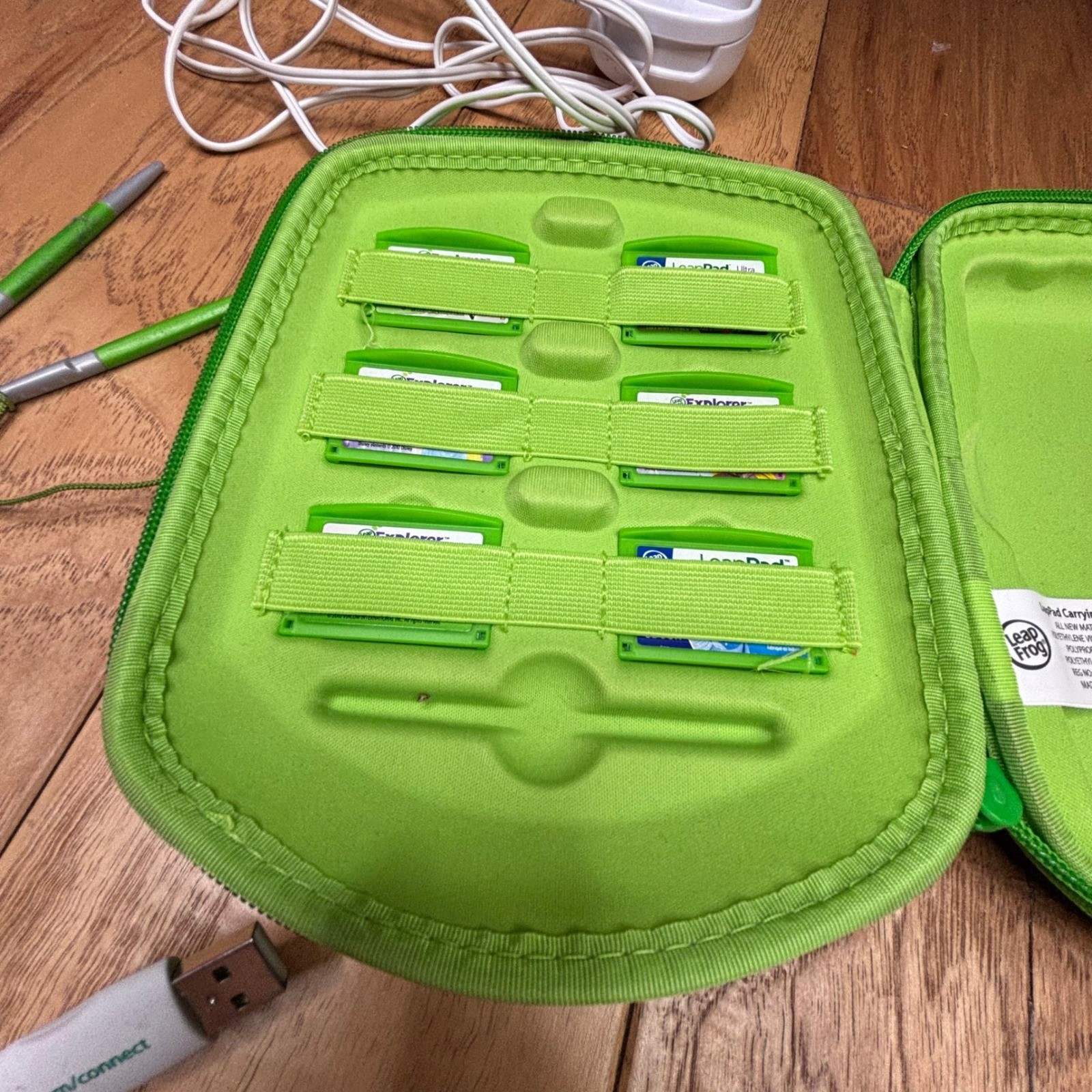 LeapFrog LeapPad Explorer Accessories Case Skin 6 Games Stylus No Tablet Green