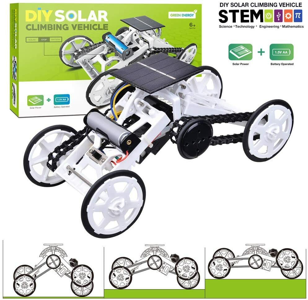 Premium STEM Building Kit for Kids Teens Robotics Solar Electric Motor Climbing
