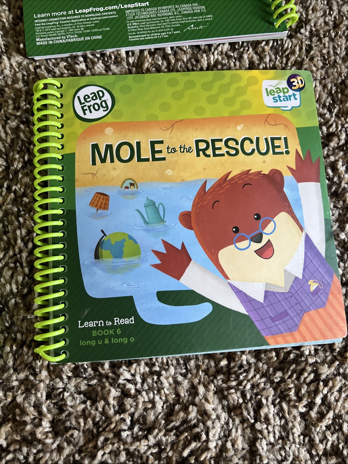 LeapFrog Leap Start Learn to Read Books 1 2 4 5 6 Long Short Vowels Sam Ted