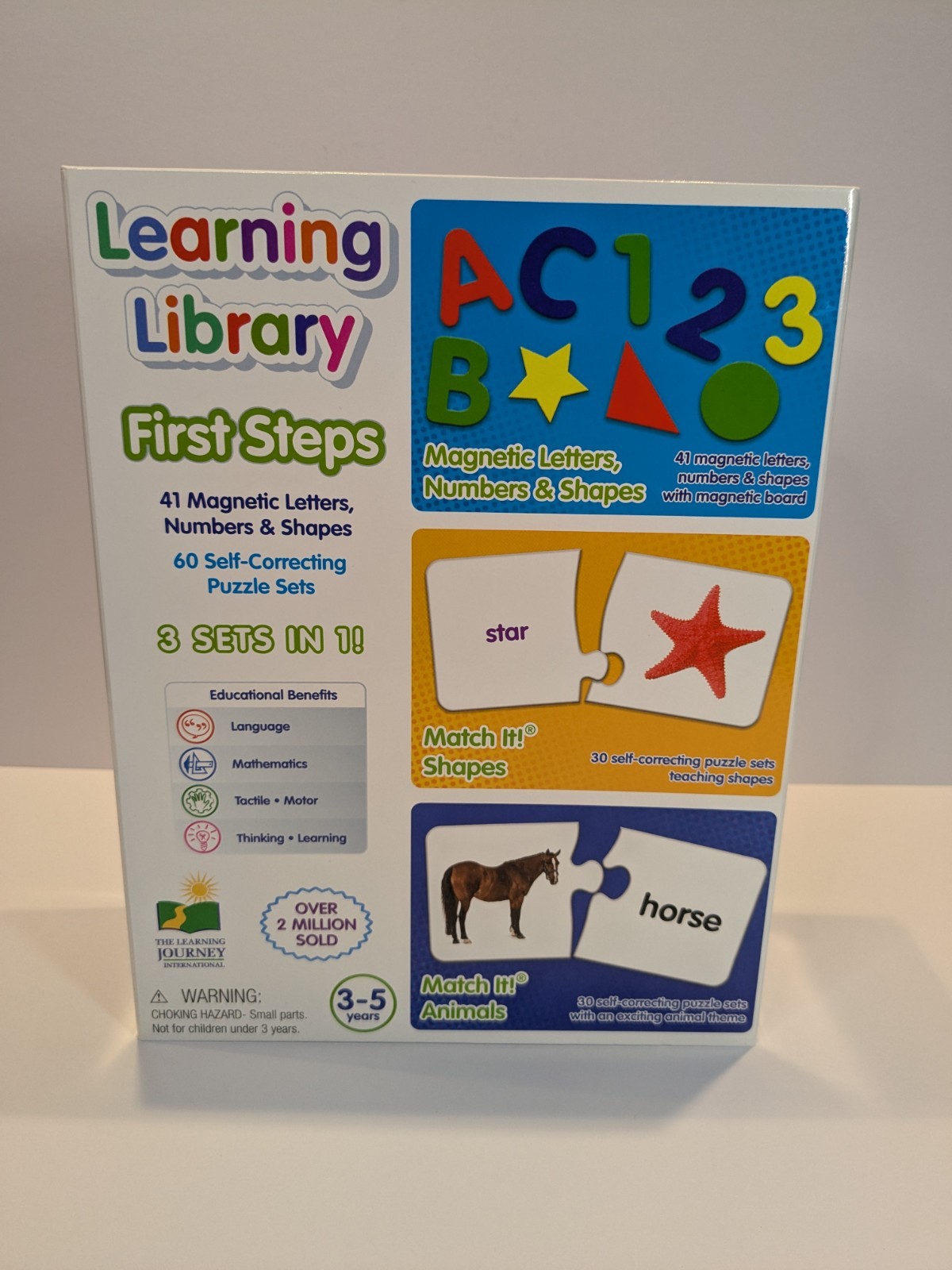 Learning Library First Steps Magnetic Letters, Numbers, Shapes – New, sealed