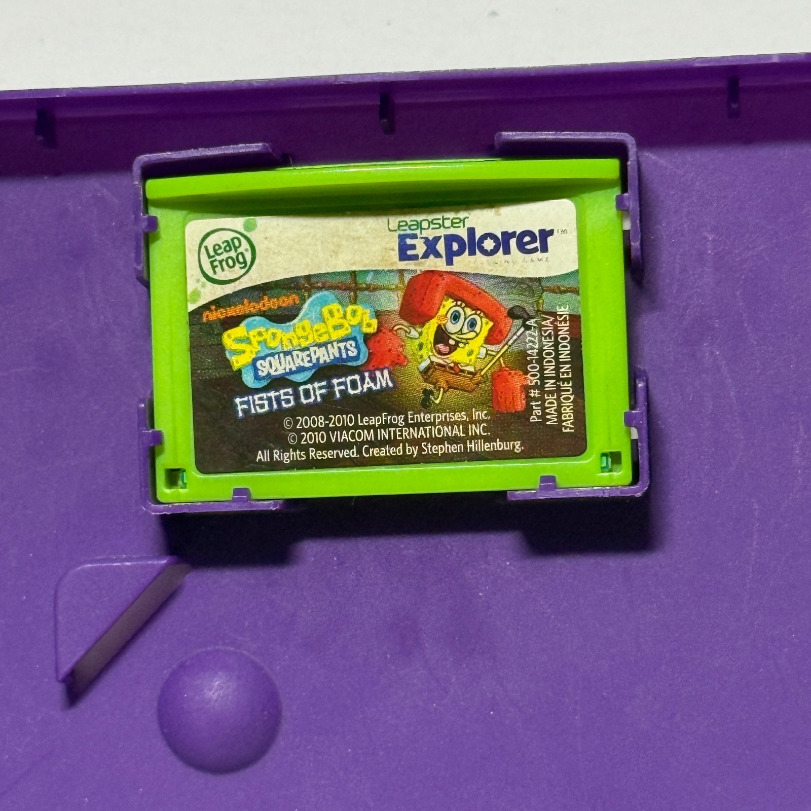LeapFrog Leapster Explorer SpongeBob SquarePants Fists of Foam Complete