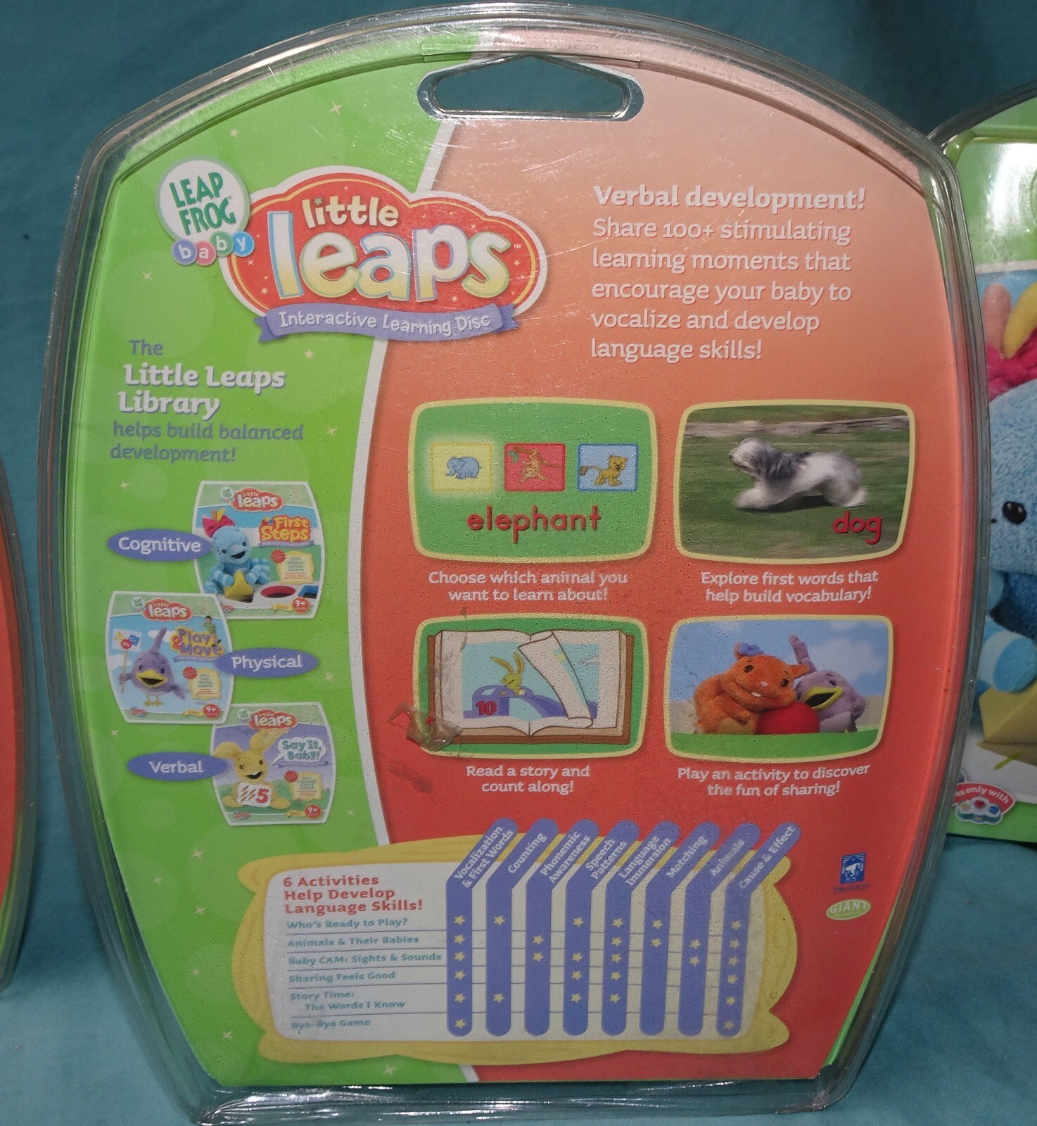 Lot Of 3 Leap Frog Little Leaps DVD = first steps say it play move baby 9 months