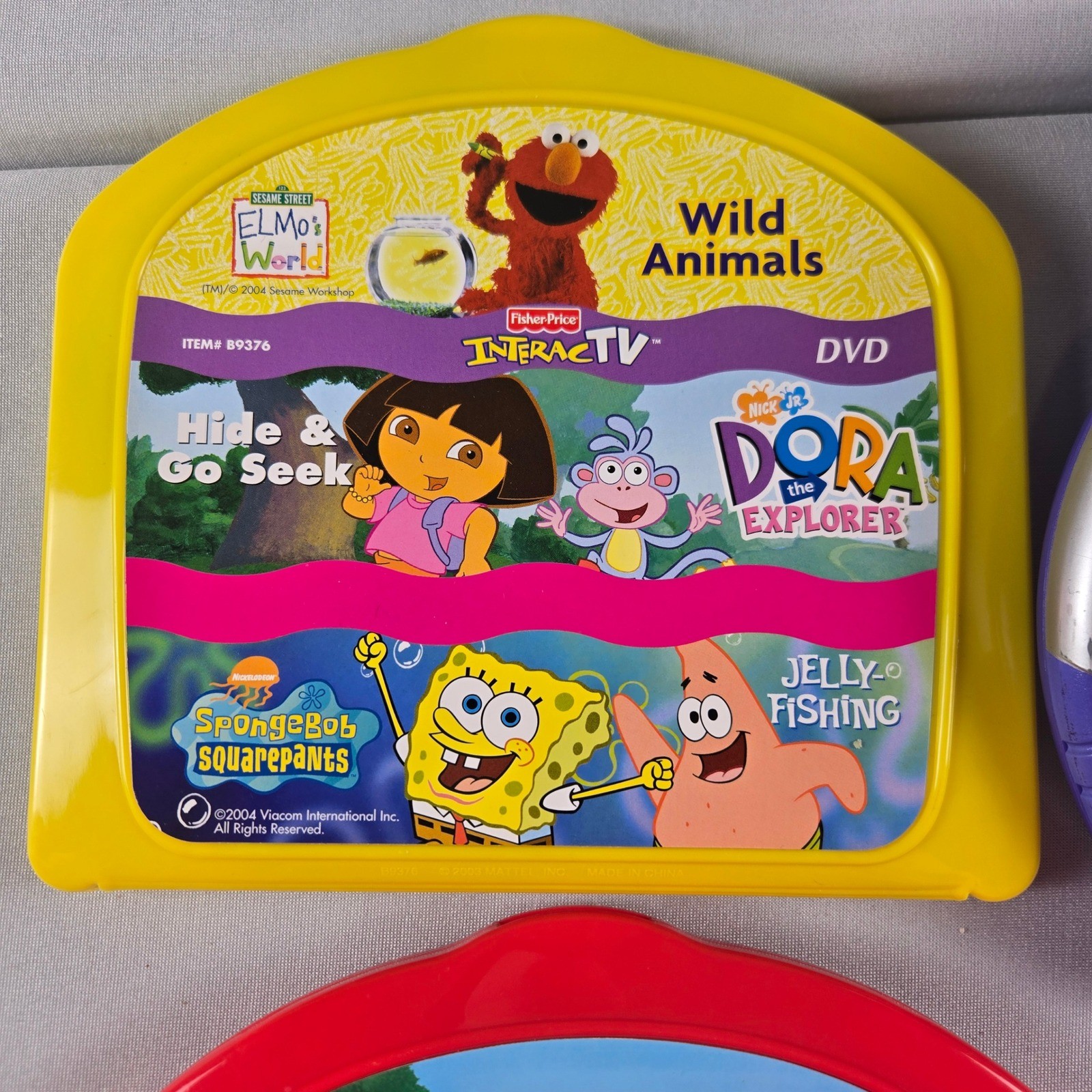 Fisher Price InteracTV Learning System Bundle 6 Games Blue’s Clues Dora Barney