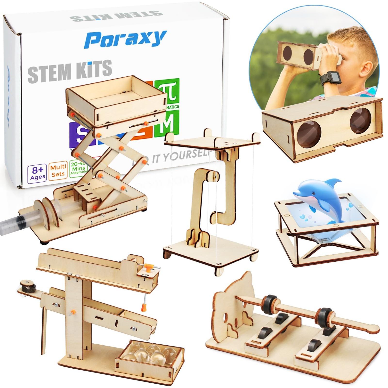 6 in 1 Stem Kits for Kids Age 8-10, Science Building Educational Experiment Proj
