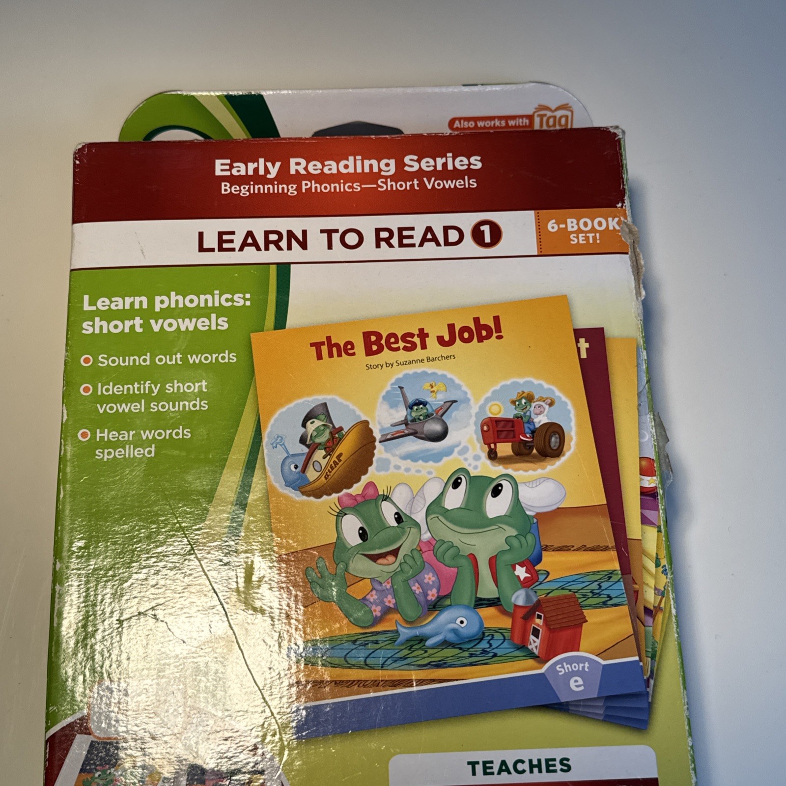 LeapFrog LeapReader LEARN TO READ Consonants Short Vowels Book Set Early Reading