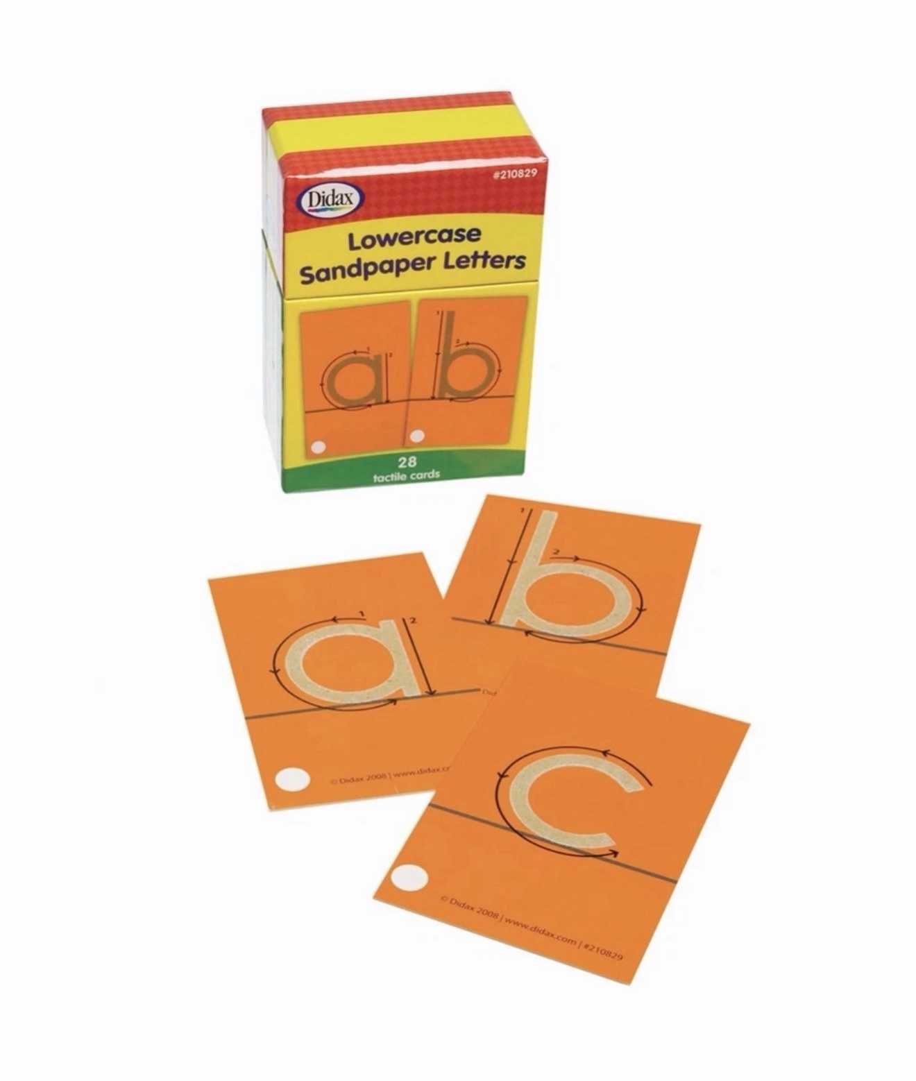 Didax Sandpaper Letter Set – Upper and Lowercase Letters 54 Pieces – SEALED