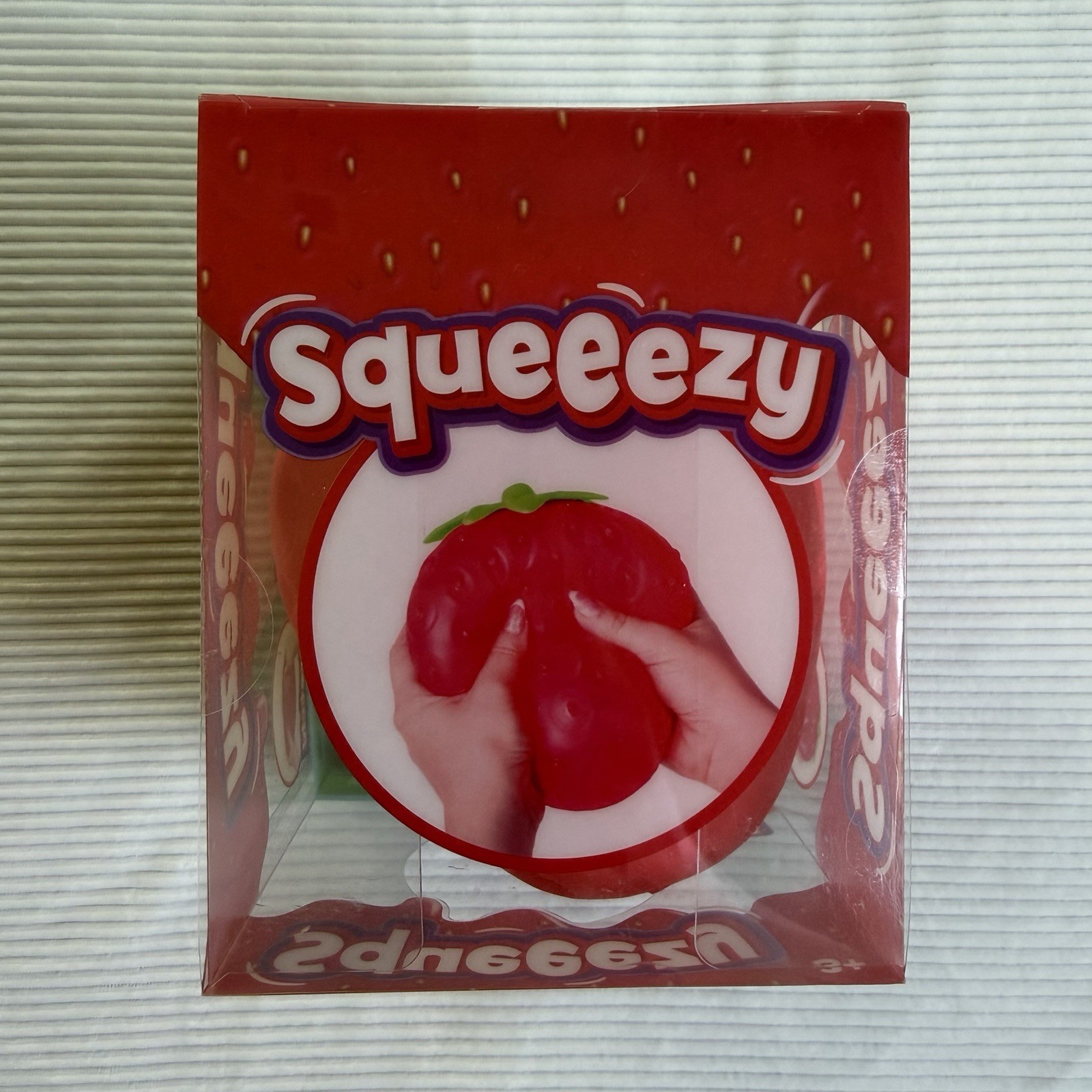 Sunny Days Jumbo Squeezy Strawberry Squishy Toy Stress Relief Toy TikTok VIRAL
