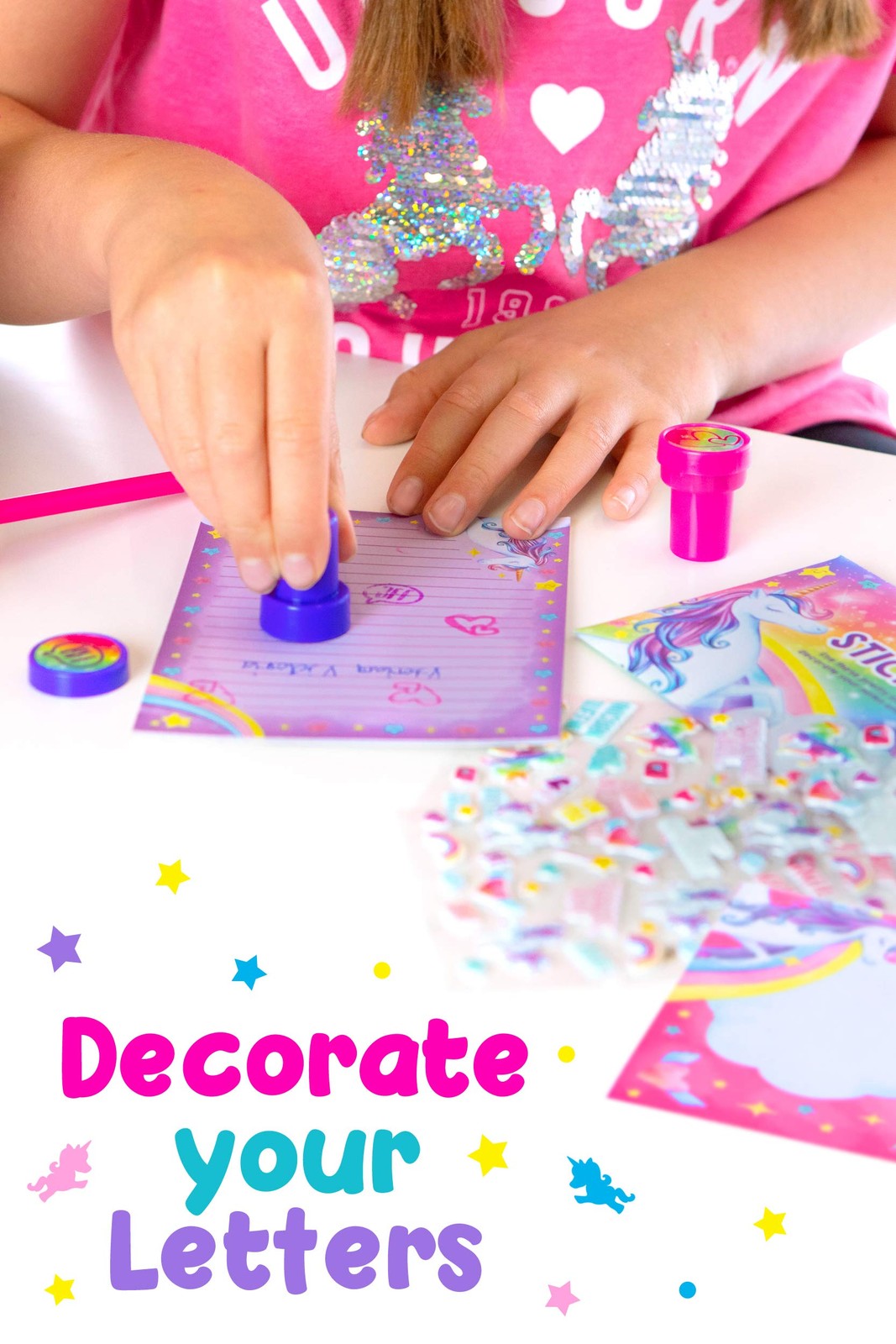 Original Stationery Unicorn Letter Writing Kit – 45-Piece Multi-Color multi
