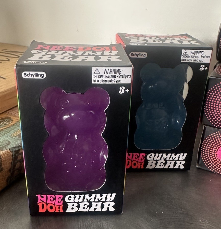 NeeDoh Mega Lot 45 New Teenie Fuzz Balls Nice Cube Ice Baby Gummy Bears