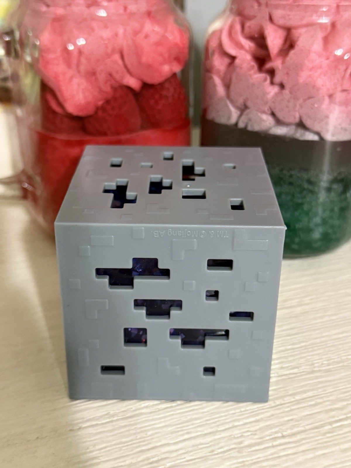 New MINECRAFT JELLY CUBES – RARE Purple Viral Squishy Nee Doh Ish Type Fidget