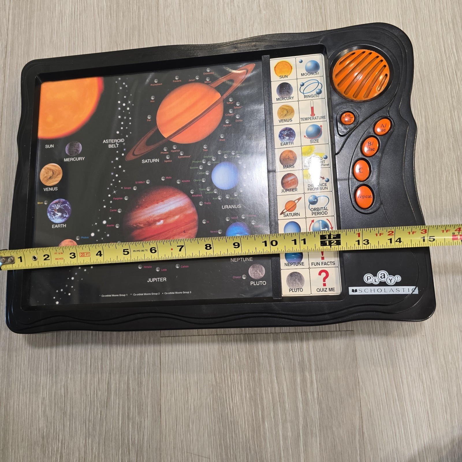VTG Play Scholastic Solar System Planets Learning Tablet 90s Educational RARE