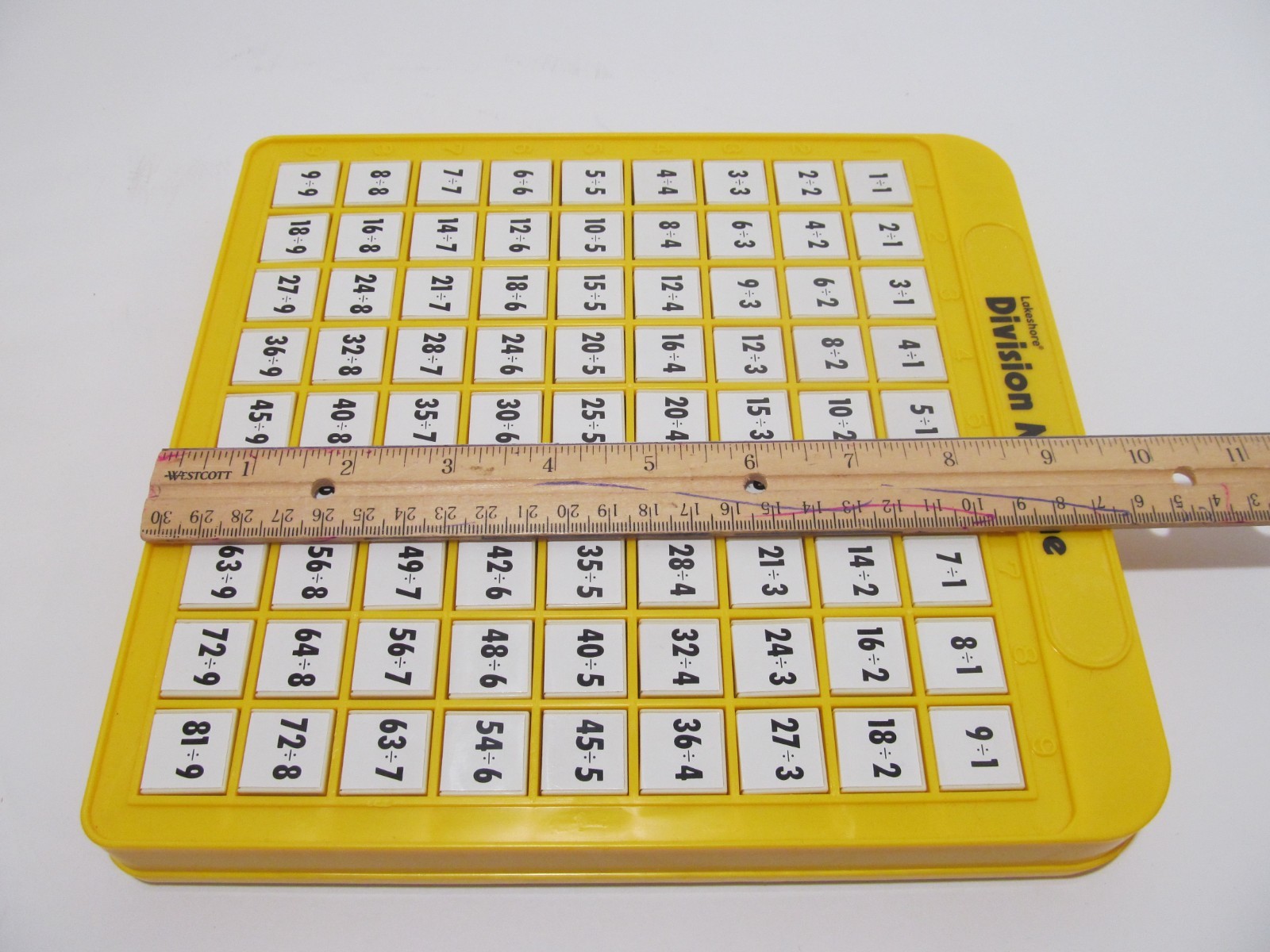 Vintage Lakeshore Multiplication and Division Push Up Button Answer Machines