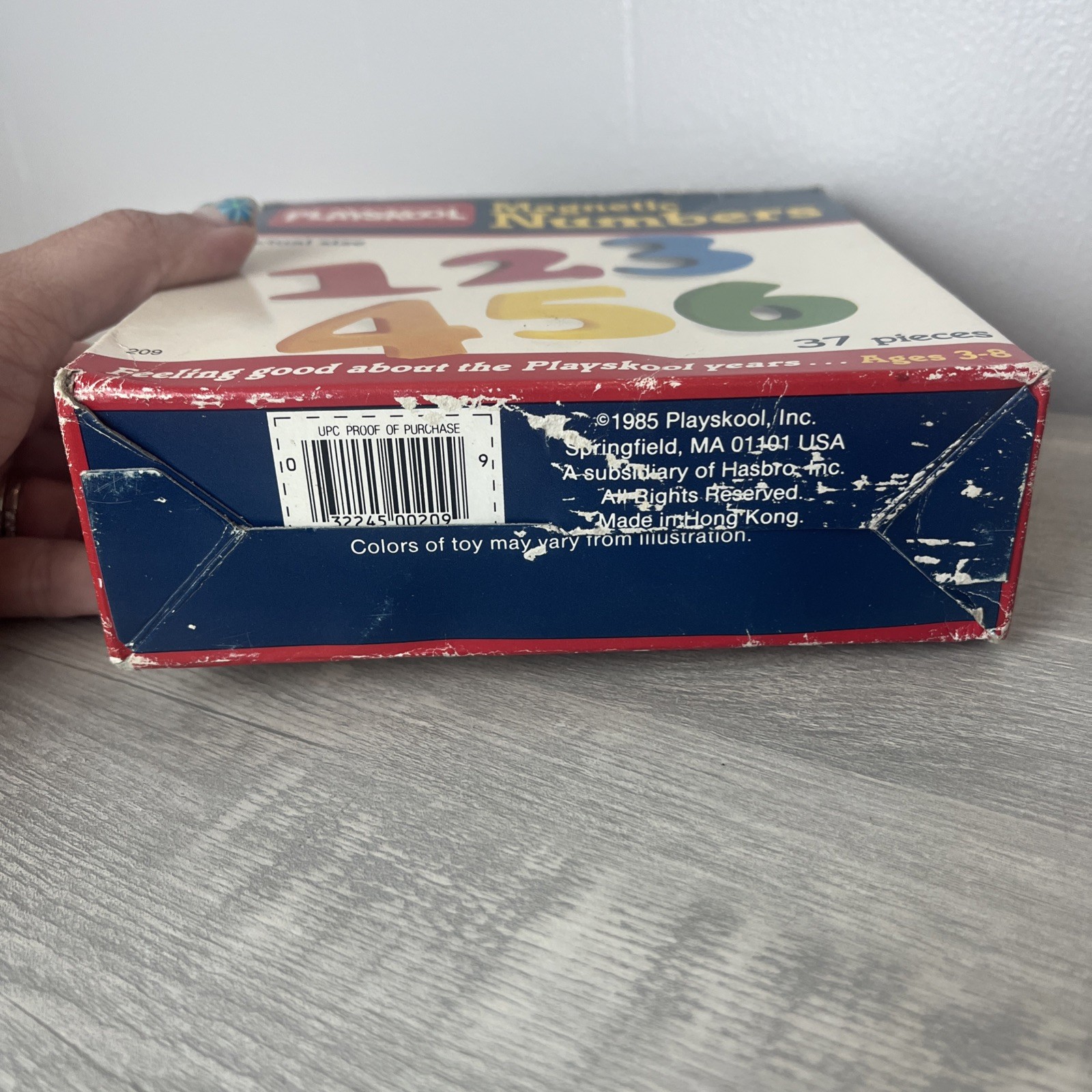 Playskool Magnetic Numbers in Box Vintage 1985 Complete Set