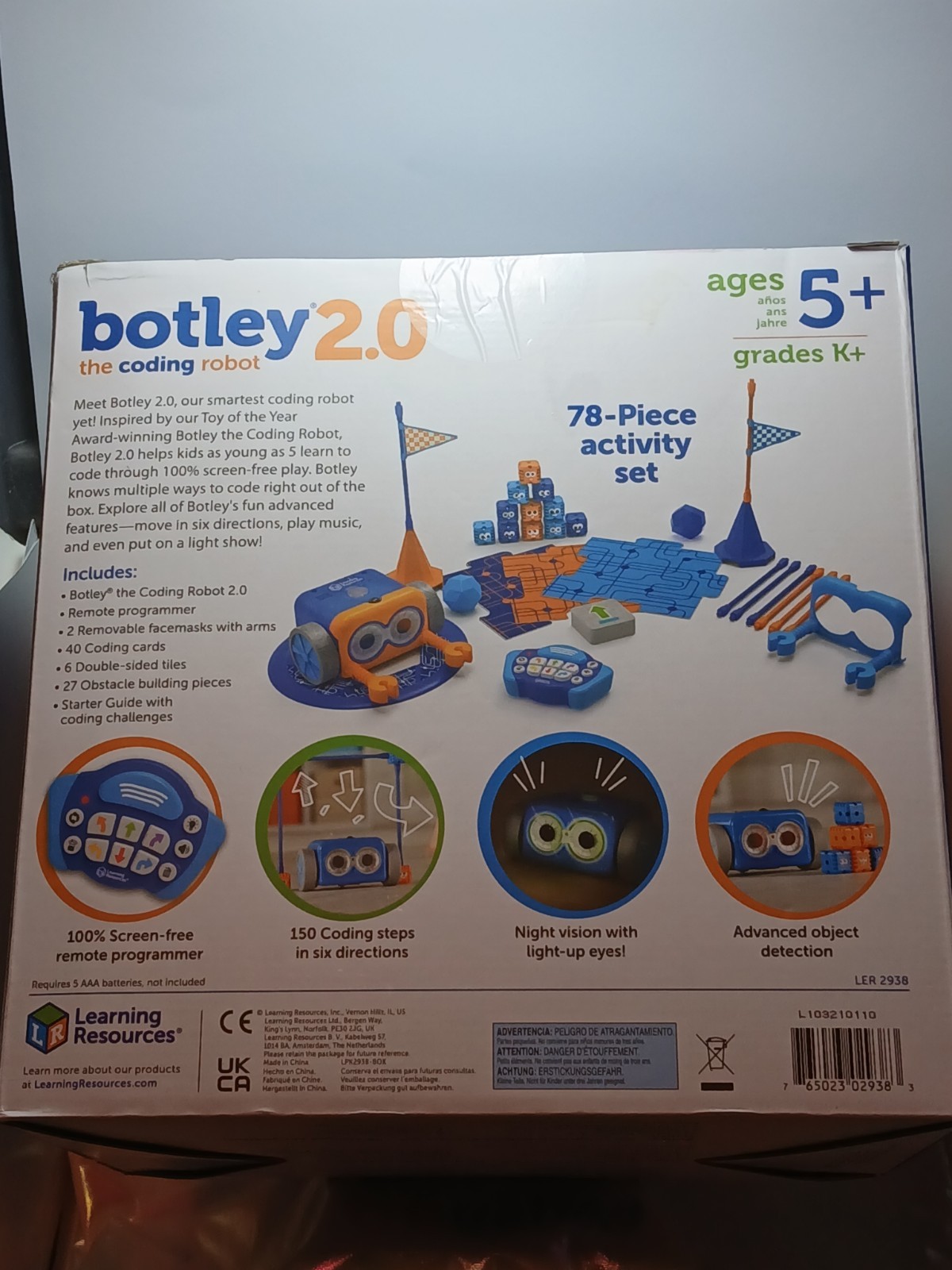 Learning Resources Botley the Coding Robot 2.0, STEM Toy, Ages 5+