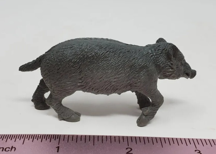 Boar Miniature Toy Figure 2.5″ Plastic Play Display Diorama