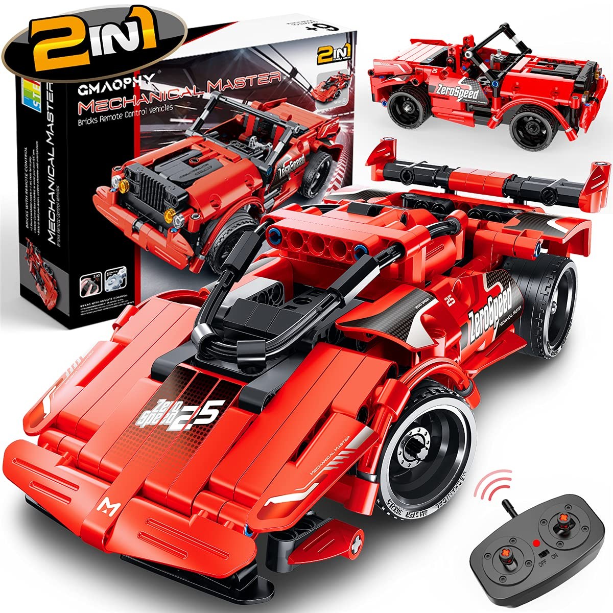 STEM Building Toys for Kids Age 5 6 7 8 9 10 11 12 Years Old 2 in 1 Remote