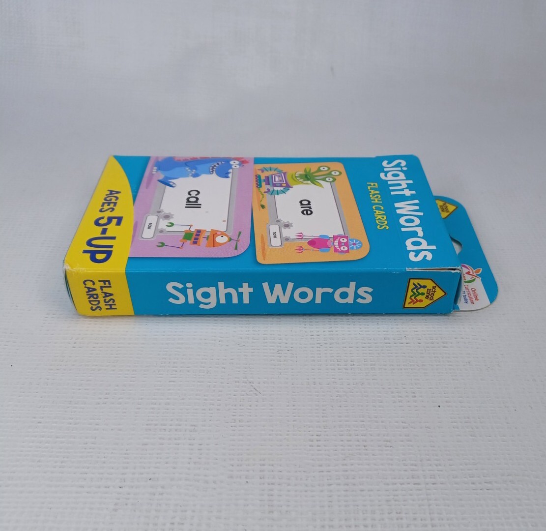 School Zone Sight Words Flash Cards Ages 5 & Up Kindergarten To 1st Grade Level