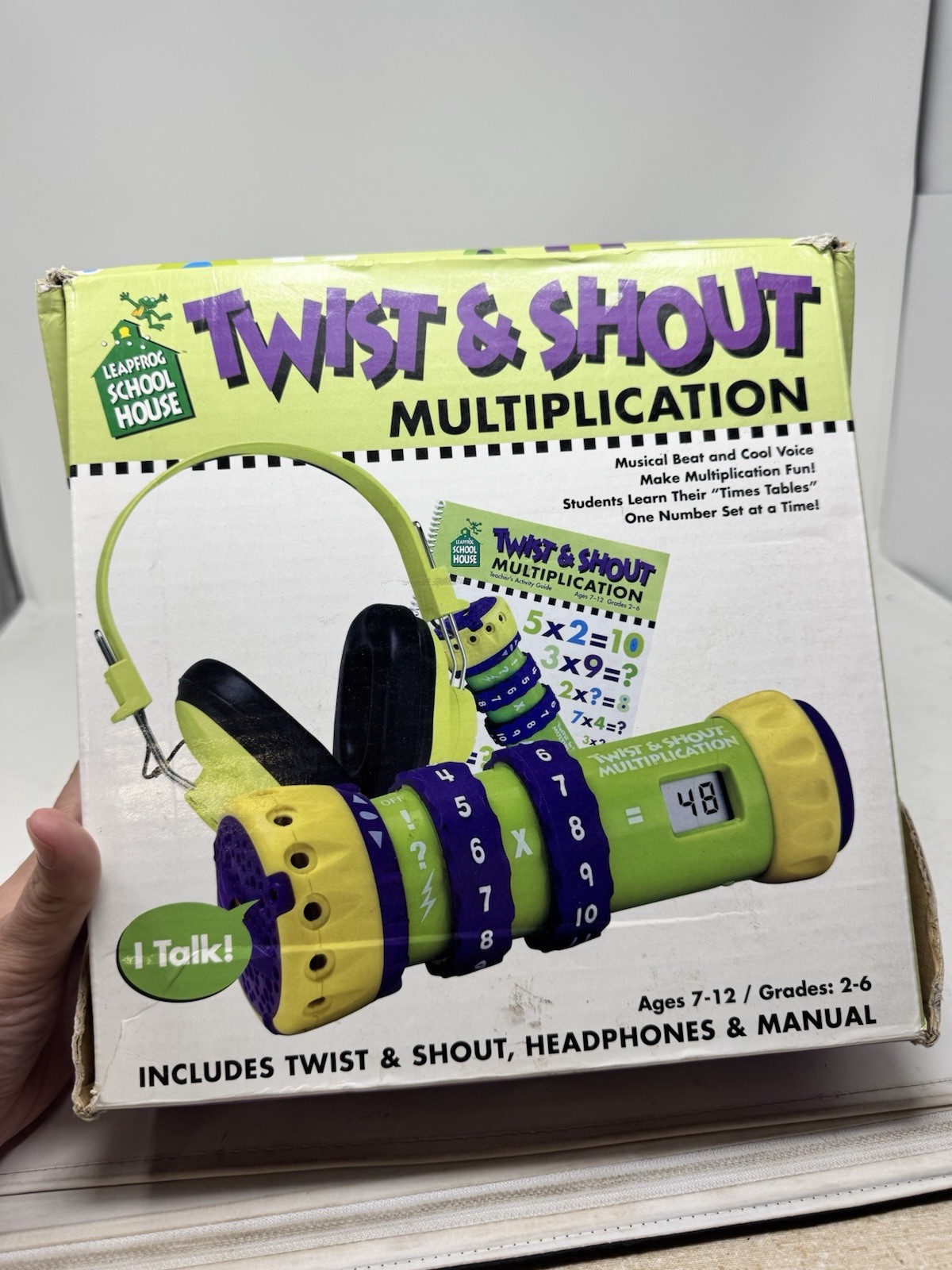 Vintage Working 1998 Leap Frog Twist And Shout Multiplication Learning Math Game