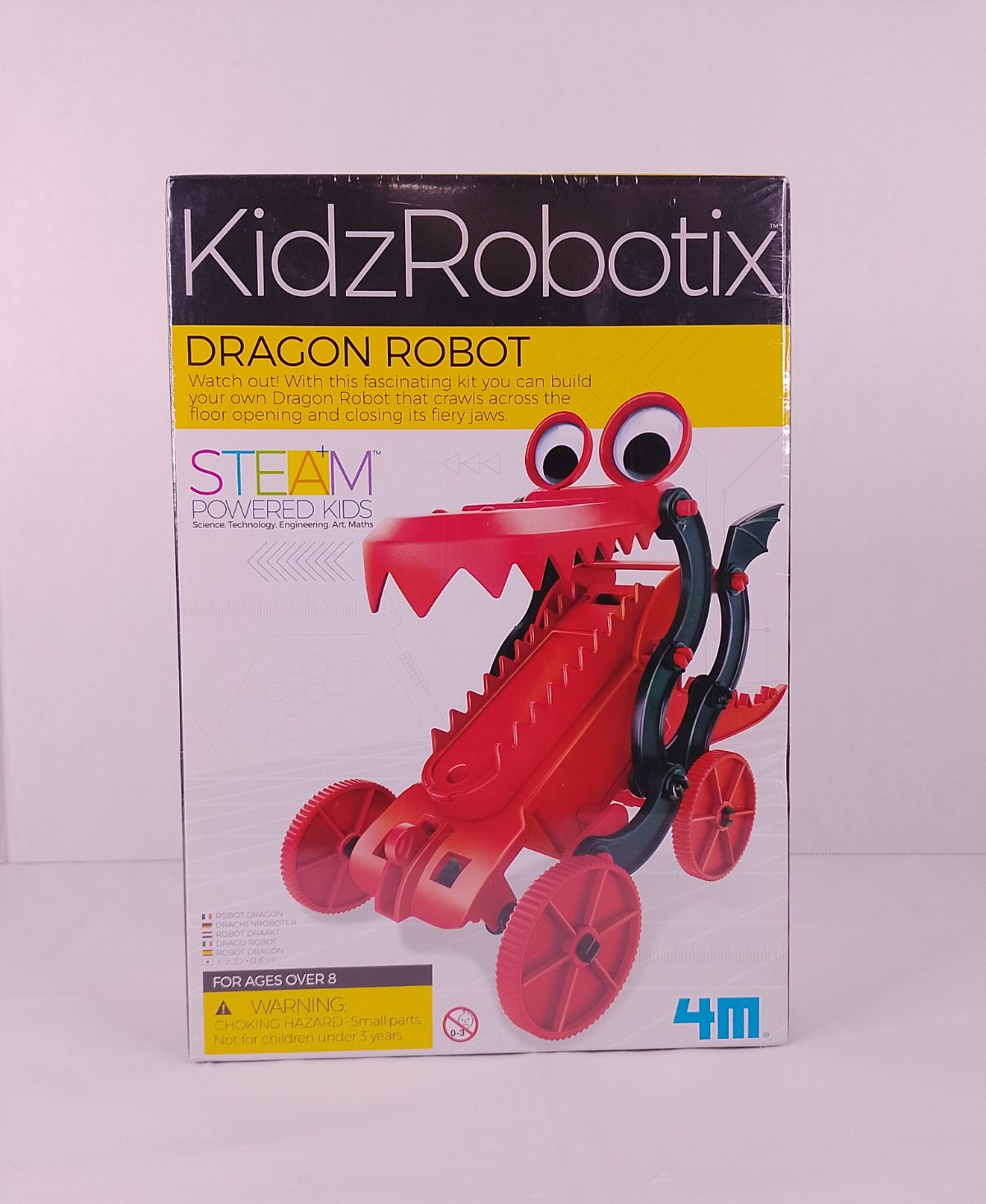4M KidzRobotix Dragon Robot Kit 3381 STEM Toy New Factory Sealed Fun Mechanics