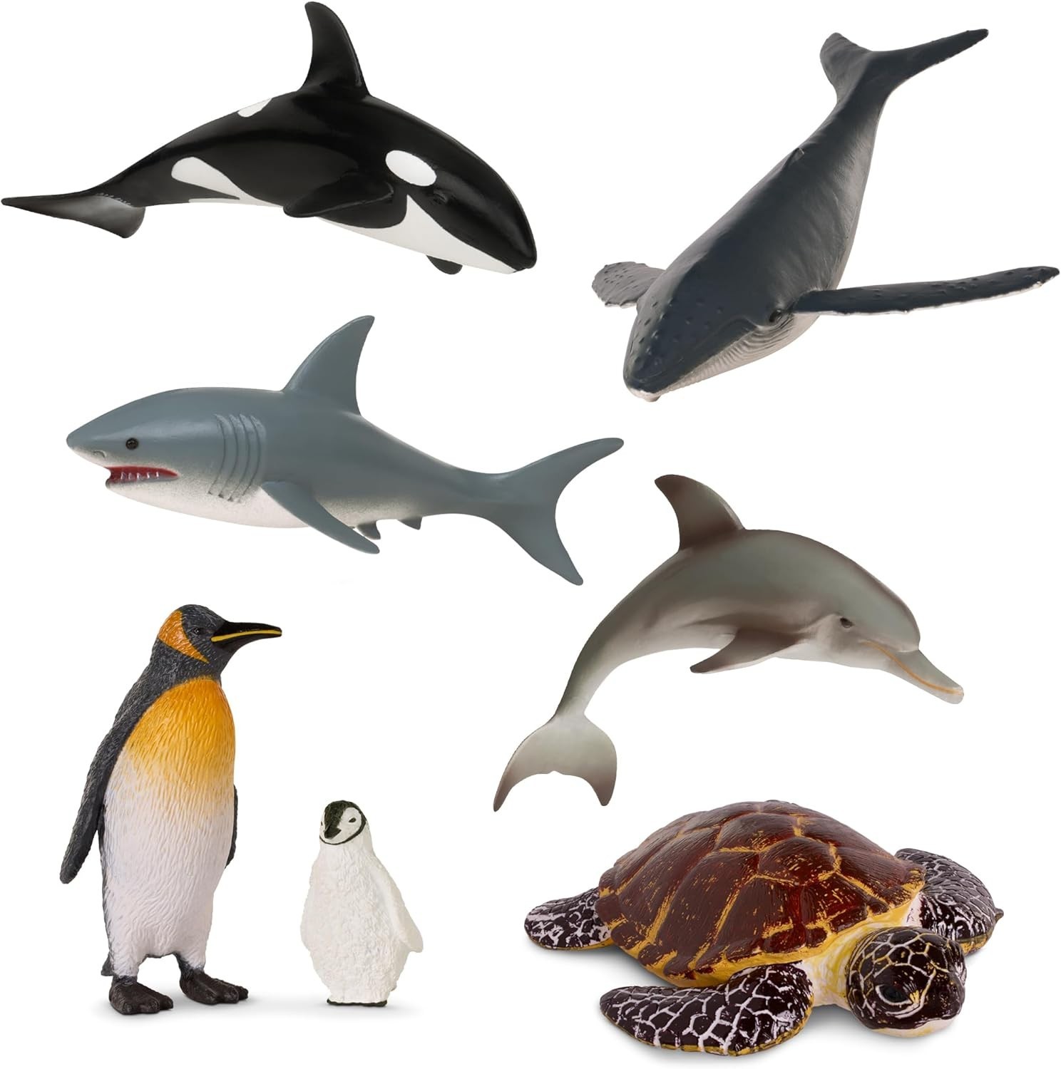 Imaginative Play with 15 Miniature Ocean Animals – Perfect for Sensory Bins