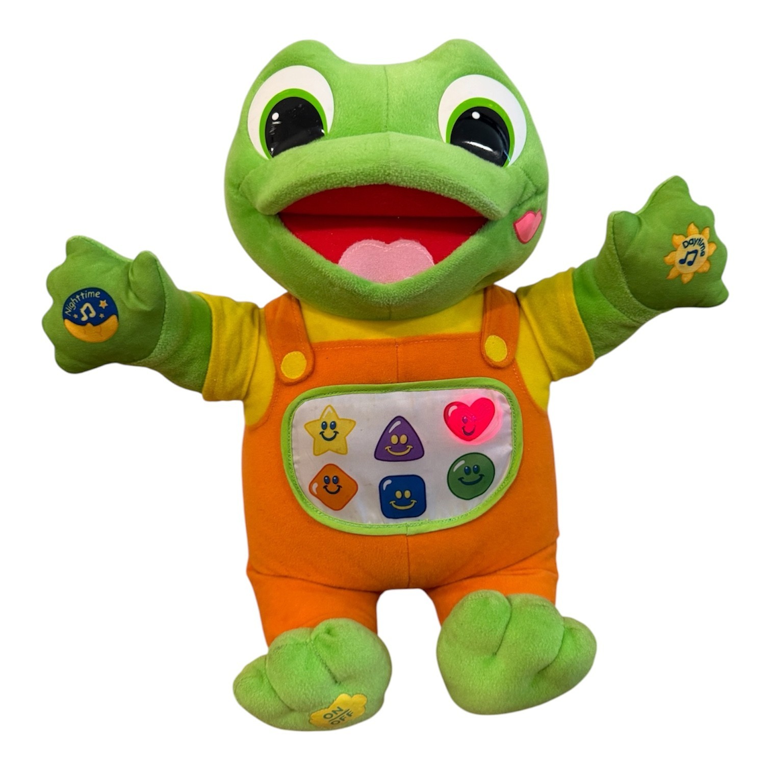 Vintage LeapFrog Hug & Learn Baby Tad Interactive Plush 2001 Tested Works Sings