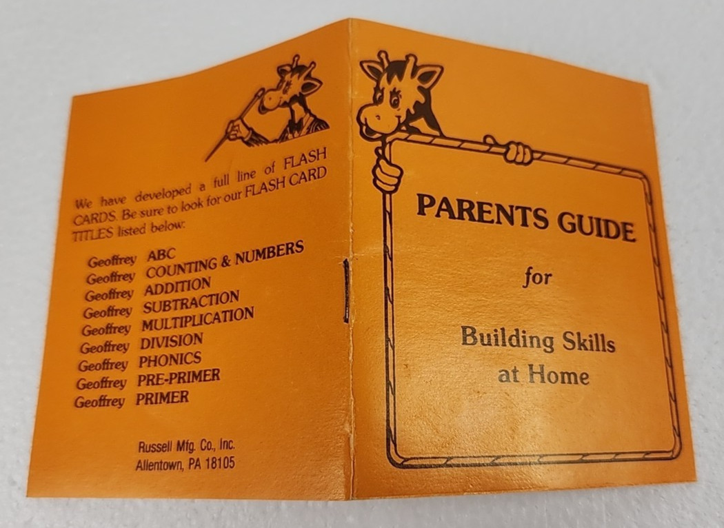 ✅ TOYS R US Geoffrey Addition Flash Cards – 1979 – Resealed!