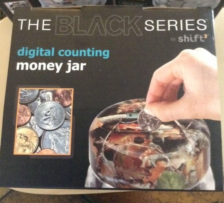 Digital Counting Money Jar By shift Leaves and Branches style BRAND NEW