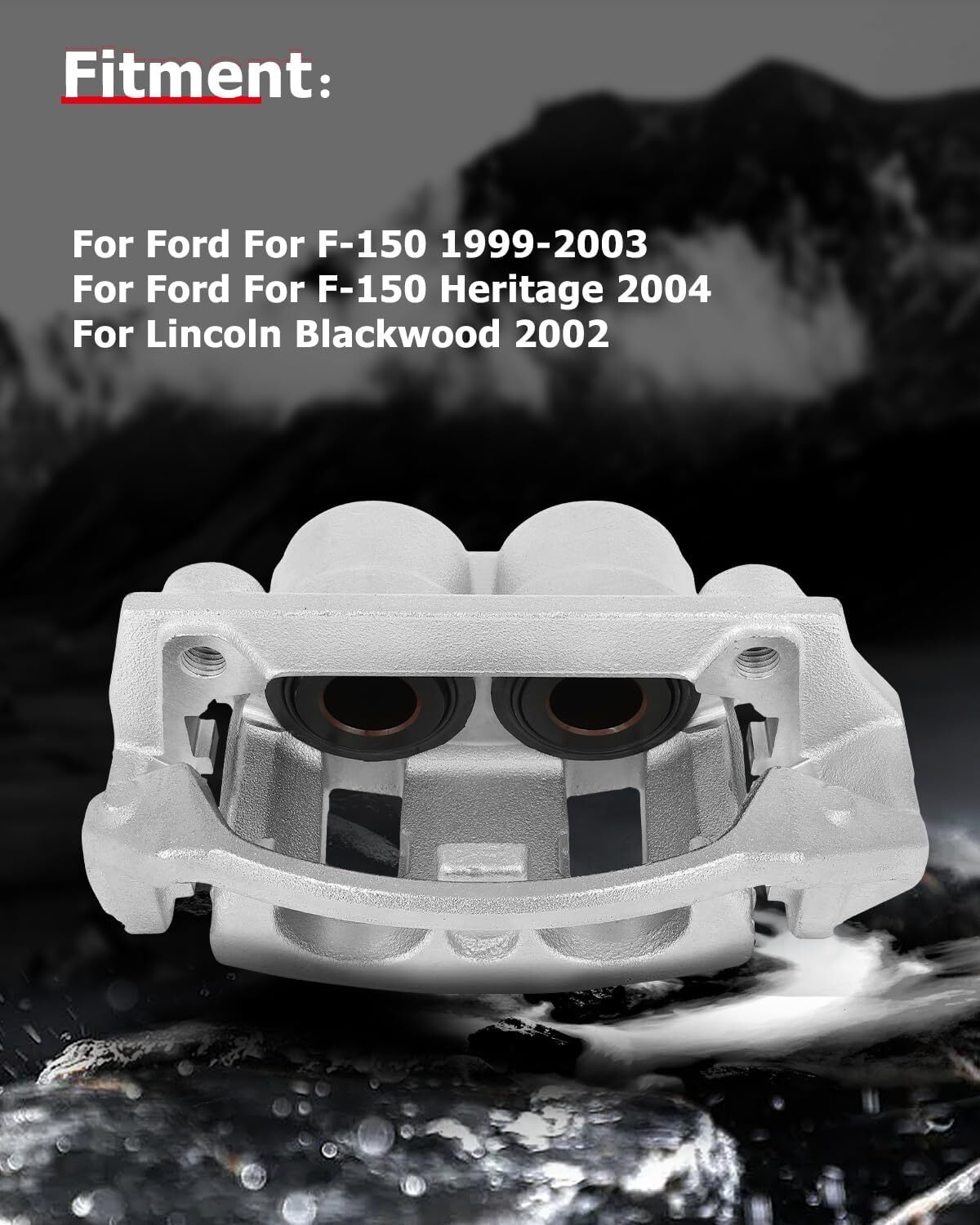 cciyu Front Left + Right Brake Calipers With Bracket 18B4751 18B4750 For Ford