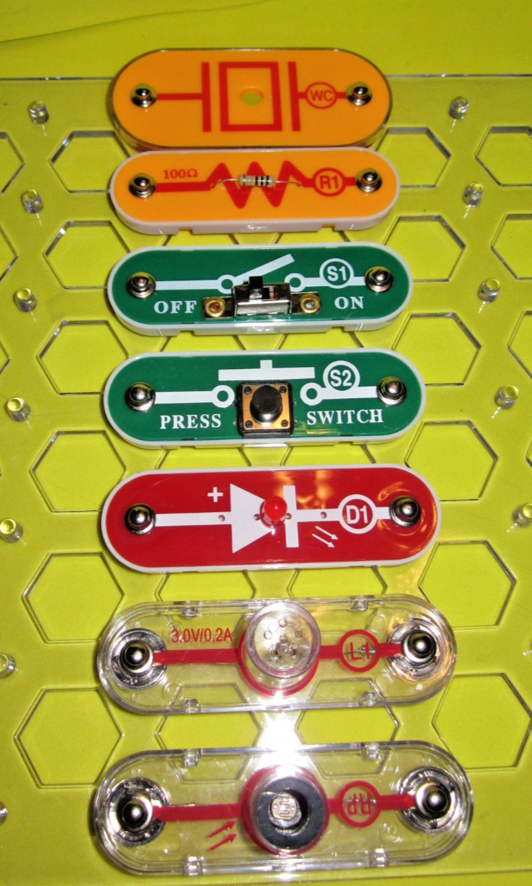 ELENCO Snap Circuits Replacement Part: Lot of 12 WC D1 U2 U1 U3 S2 S1 L1 RP R1