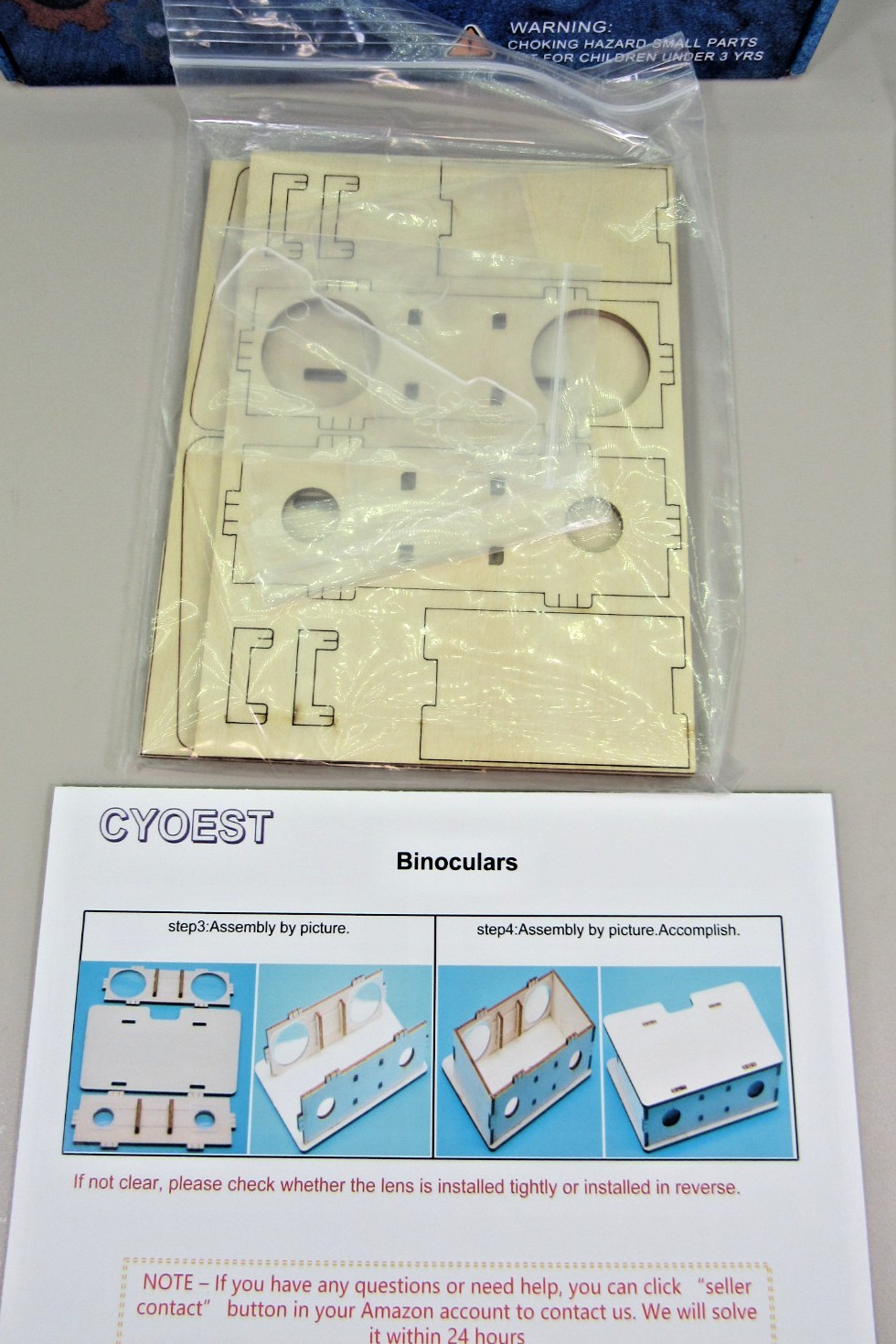 4 Wood STEM Building Kits Solar Car + + Wind Car + Binoculars + Airplane NEW!