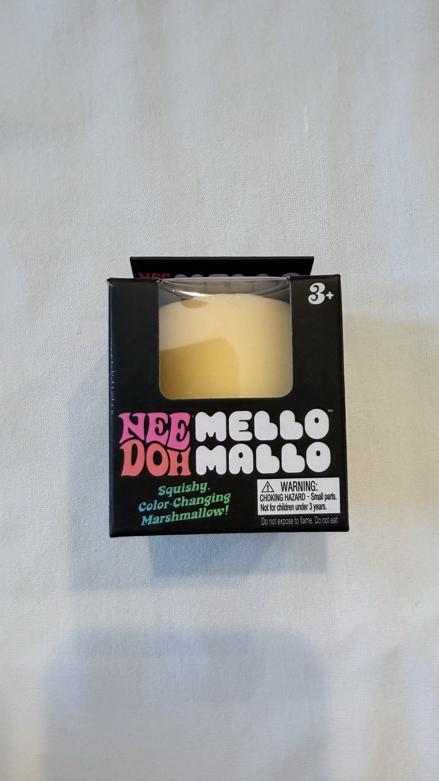 NeeDoh Mello Mallo Color Change Squishy Squeeze Sensory Toy Yellow New In Box