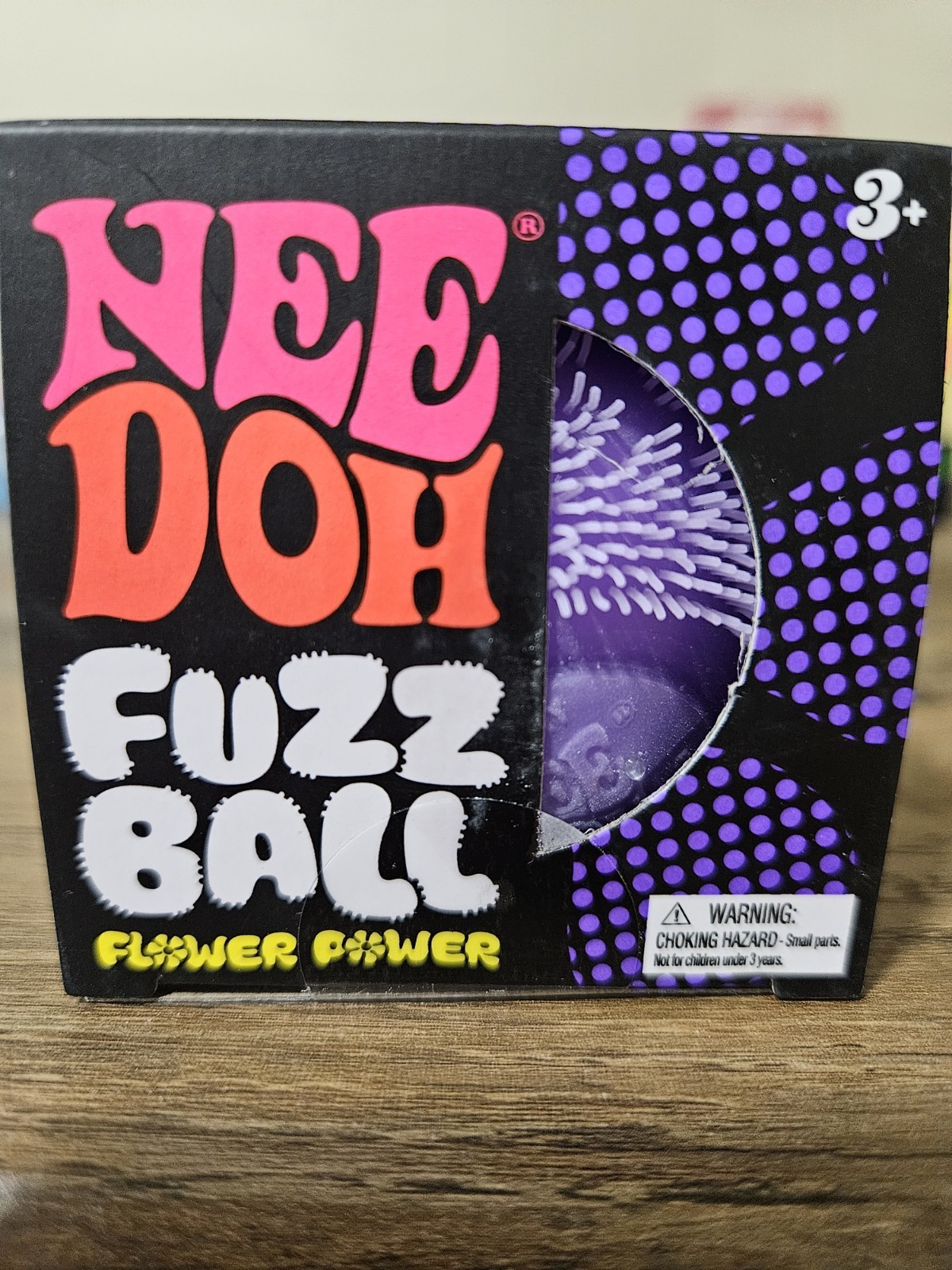 PURPLE Needoh FUZZ BALL Flower Power Nee Doh NEE-DOH Fuzzball 100% AUTHENTIC 🔥