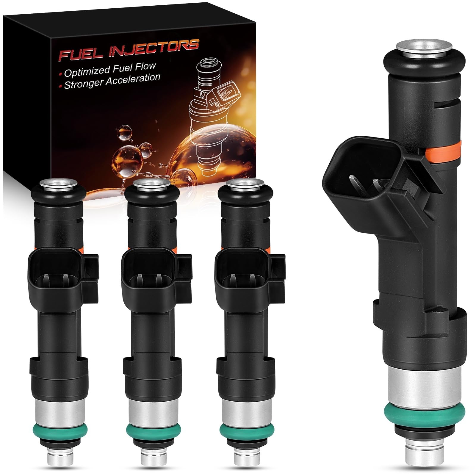 0280158179 2.0L L4 Fuel Injectors Fit For:-Ford Fusion 2013-2017, Transit Con…