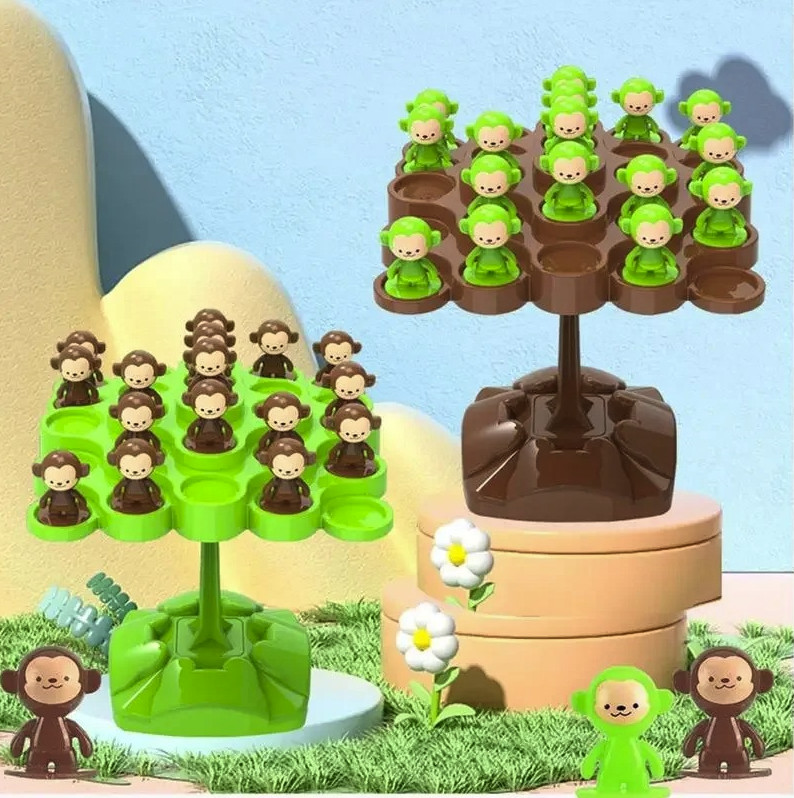 1set Monkey Balance Math Toy Kids Learning Scale Counting Game – NEW
