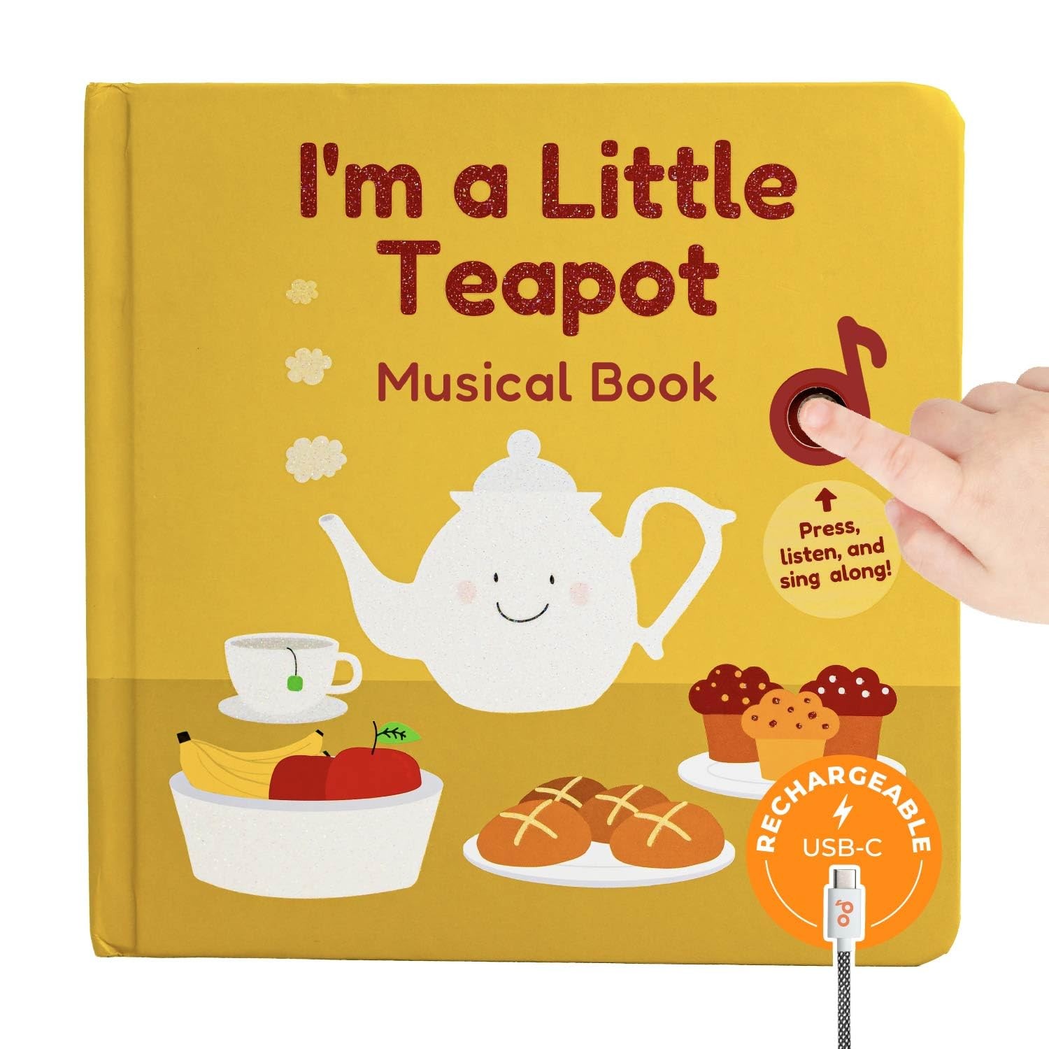 I’m a Little Teapot Music Book for Toddlers 1-3 Years Old – Food Musical Book…