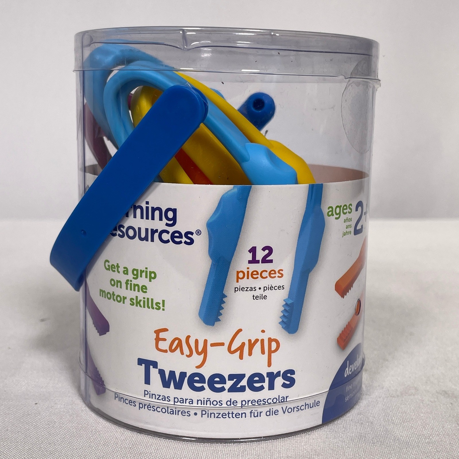 Learning Resources Easy Grip Pencil Grips, Assorted Colors, 12 Count Ages 2+ NEW