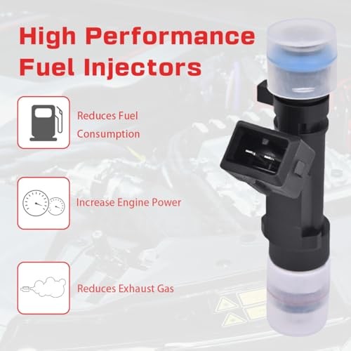 RLP Fuel Injectors Set of 4 Compatible with Chevy 2011-2015 Cruze 2016 Cruze