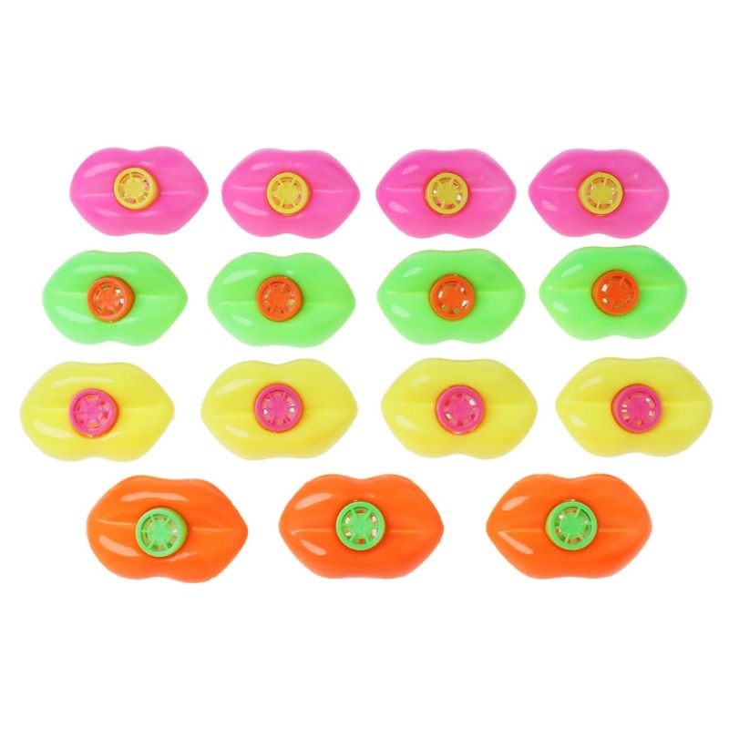 Kids Blowout Lip Shape Sound Maker Children’s Whistle Toy for School Game Party