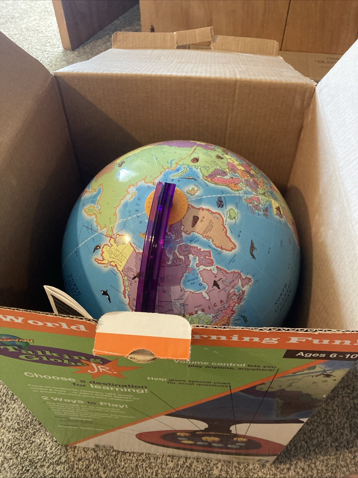 GeoSafari Electronic Learning Game AND Talking Globe Jr. With Lots Of Extras