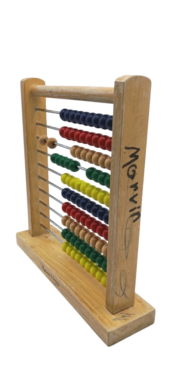 Melissa & Doug Abacus Classic Wooden Educational Counting Toy With 100 Beads