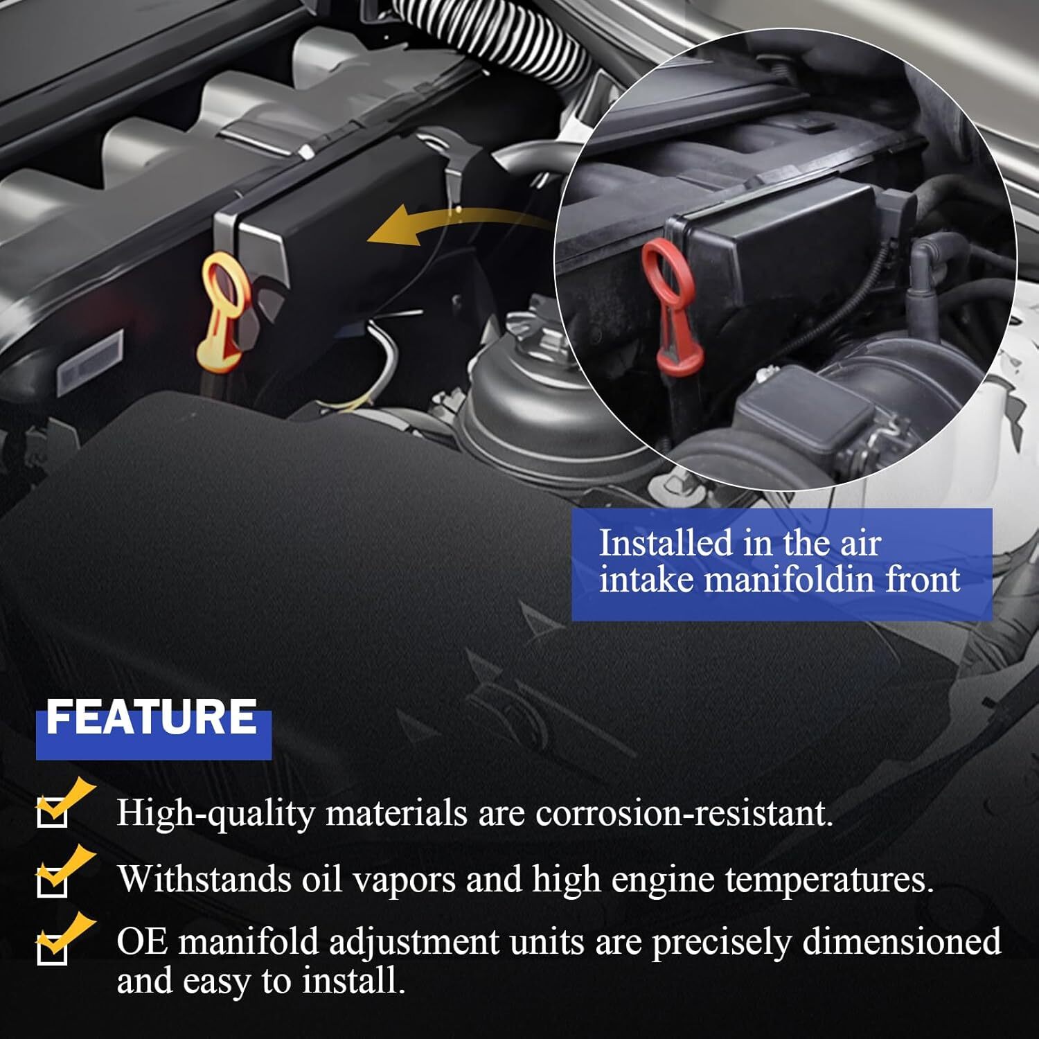 911-905 Air Intake Manifold Flap Adjuster Runner Control Unit Disa Valve For BMW