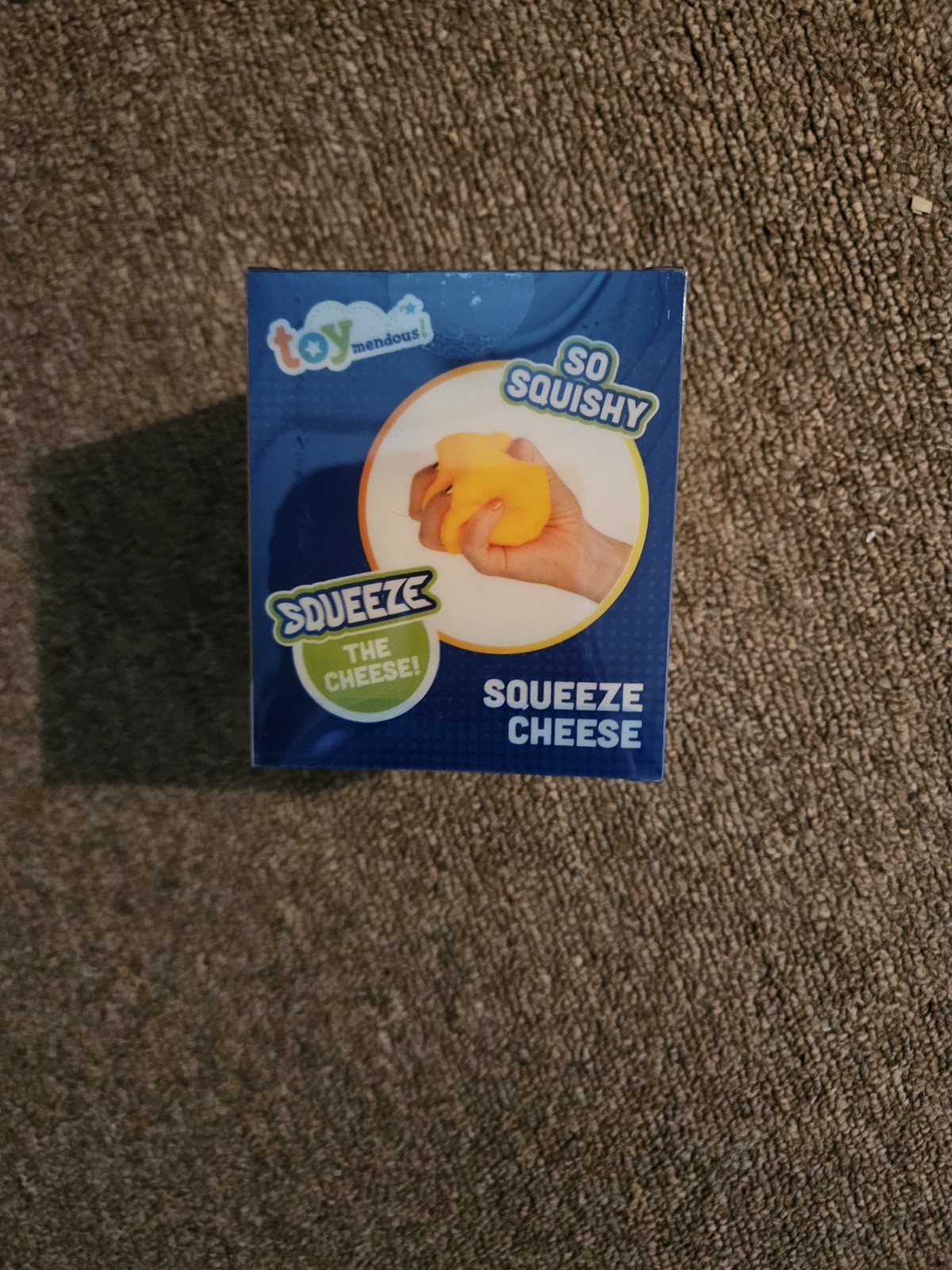 Cheese Large Squishy Block Toy Stress Relief Fun From Toy Mendous SEALED New