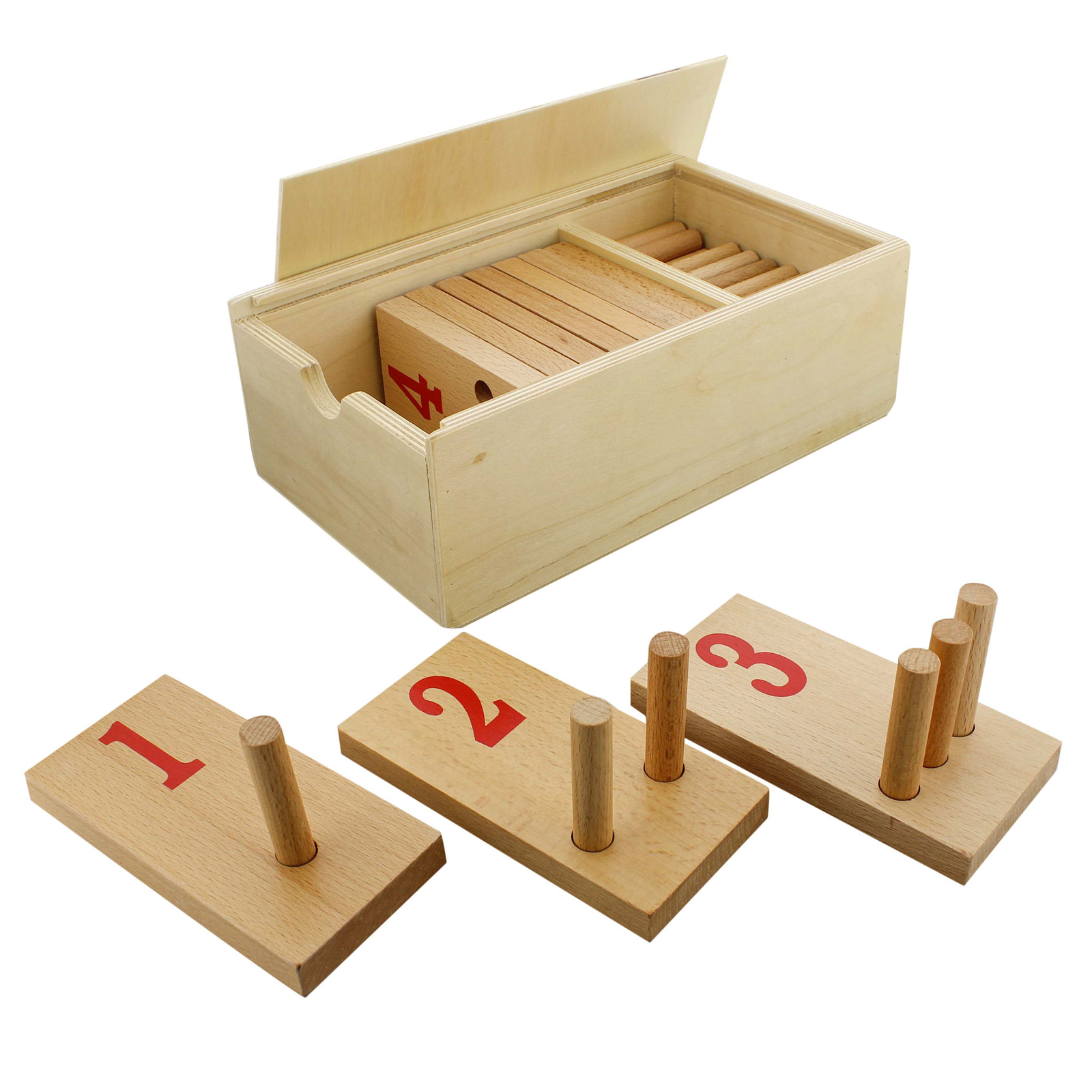 Acorn Baby Wooden Puzzle Box Set – Interactive Wooden Brain Teaser Peg Toy Box